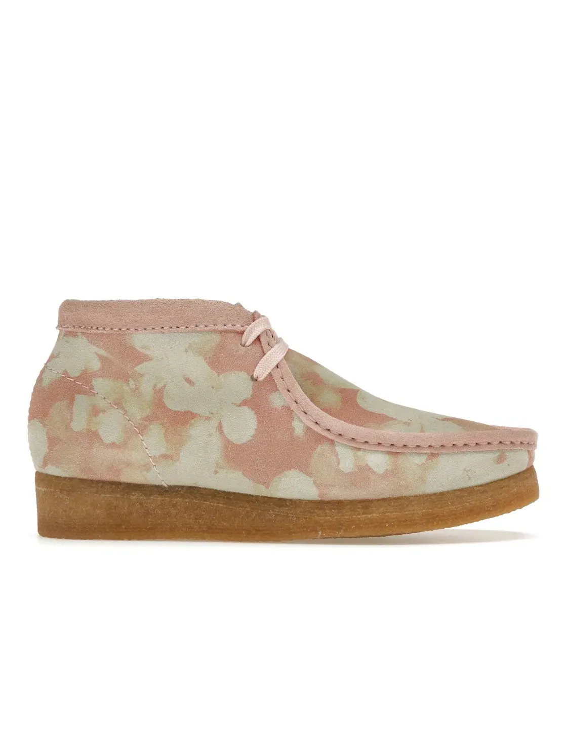 Женские ботинки с принтом Clarks Originals Wallabee Boot — изображение 1 из 4, розовый розовый