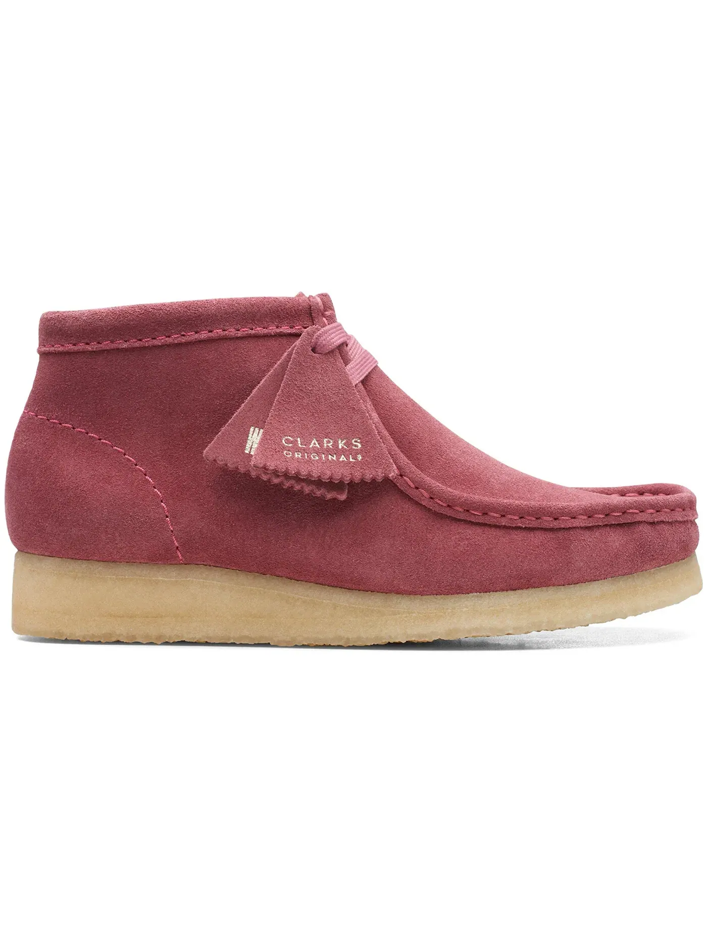 Женские ботинки замшевые Wallabee Boot Clarks Originals — изображение 1 из 1, розовый розовый