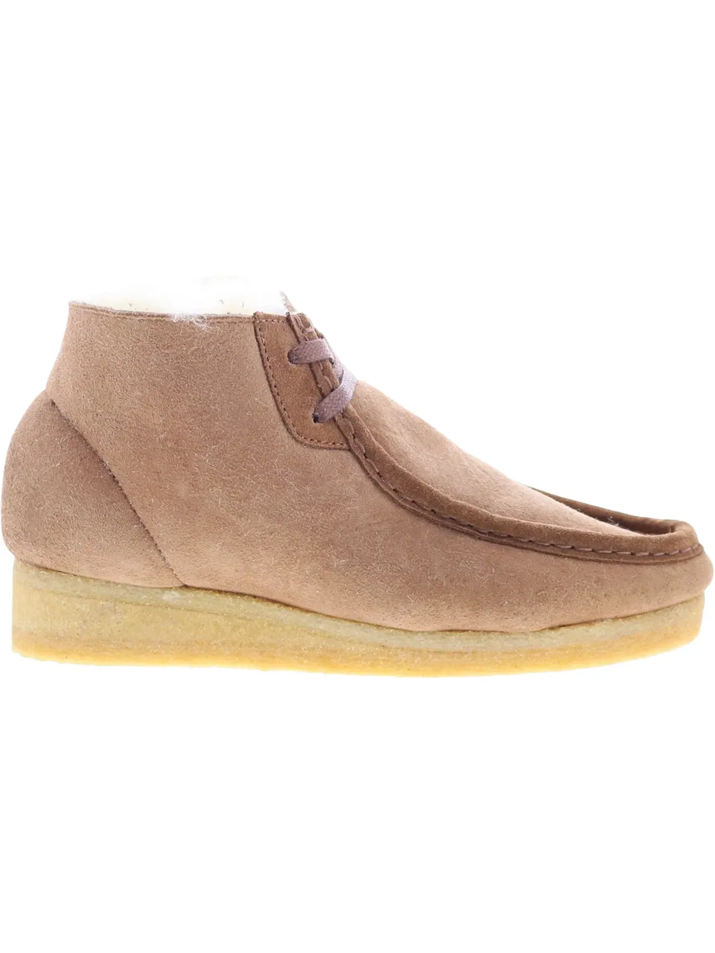 Женские ботинки Wallabee Boot с подкладкой Clarks Originals — изображение 1 из 1, бежевый