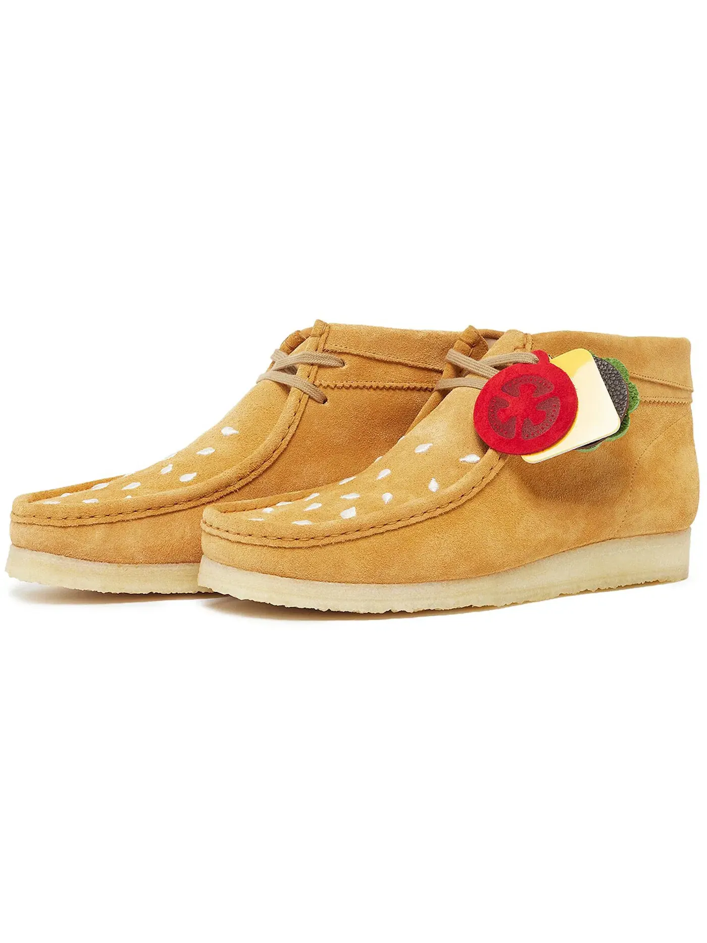 Мужские ботинки замшевые Clarks Originals Wallabee Boot — изображение 2 из 2, бежевый
