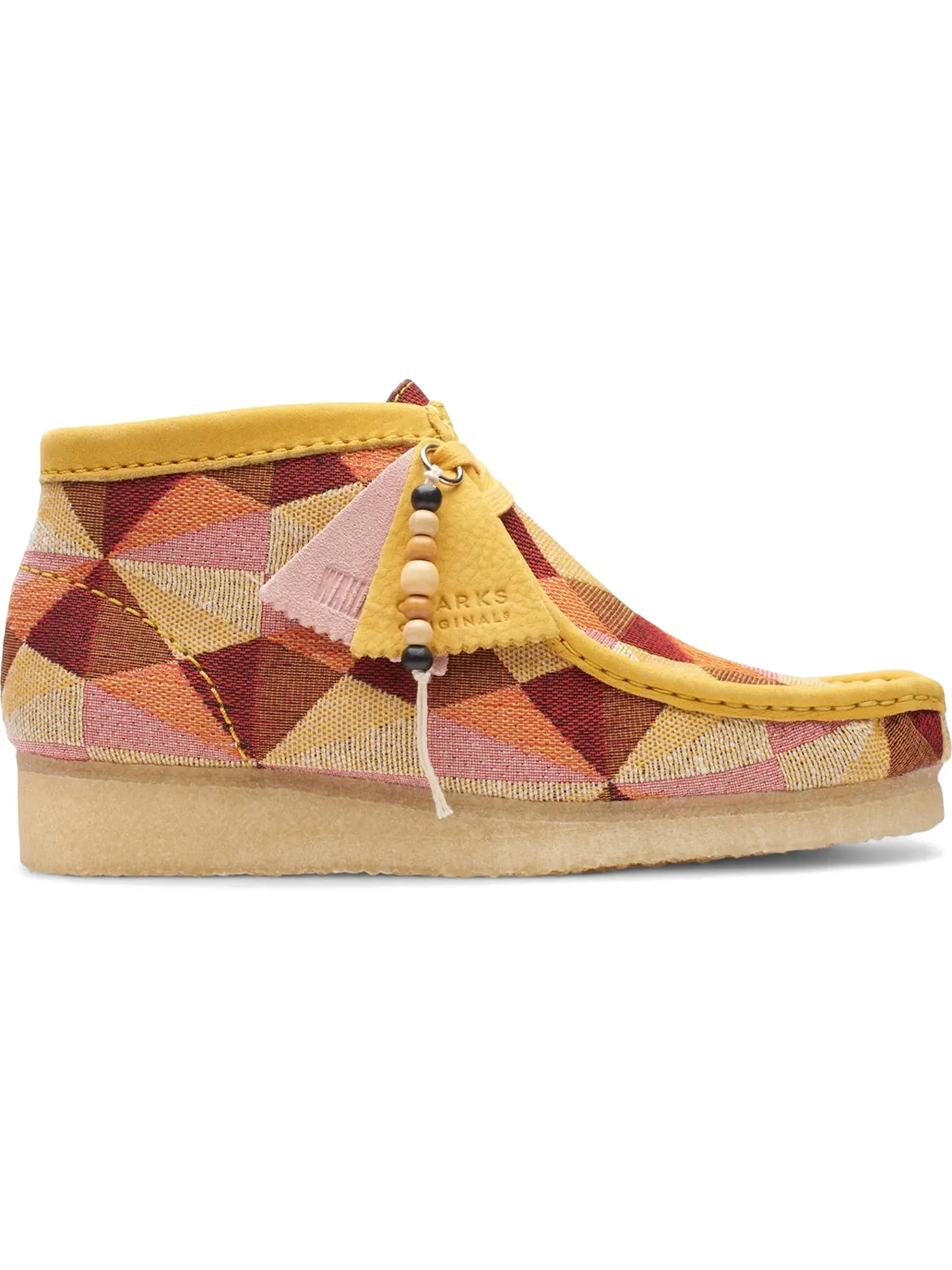 Женские ботинки из парусины Clarks Originals Wallabee Boot — изображение 1 из 1, желтый