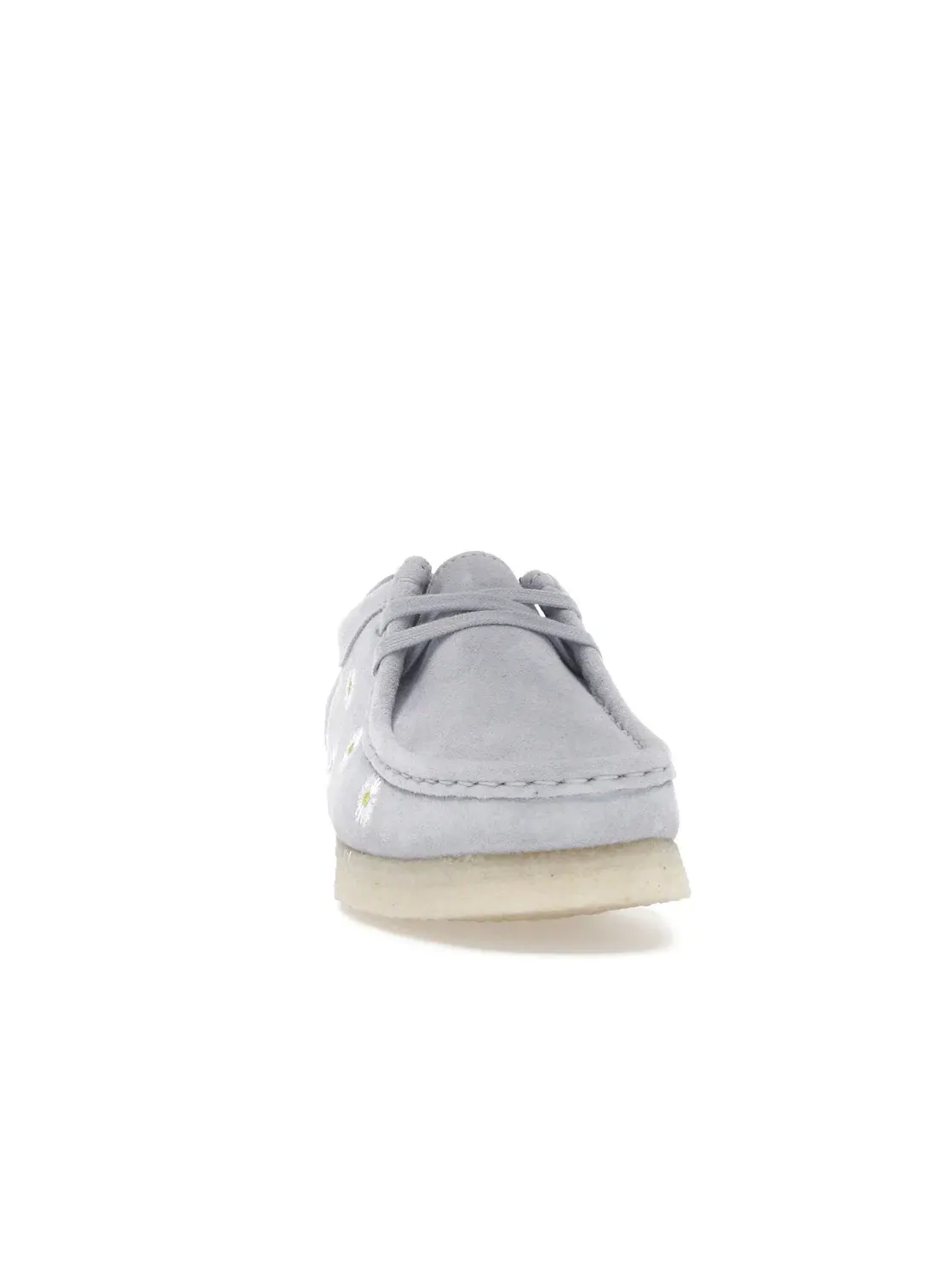 Женские лоферы с вышивкой Clarks Originals Wallabee — изображение 2 из 4, серый