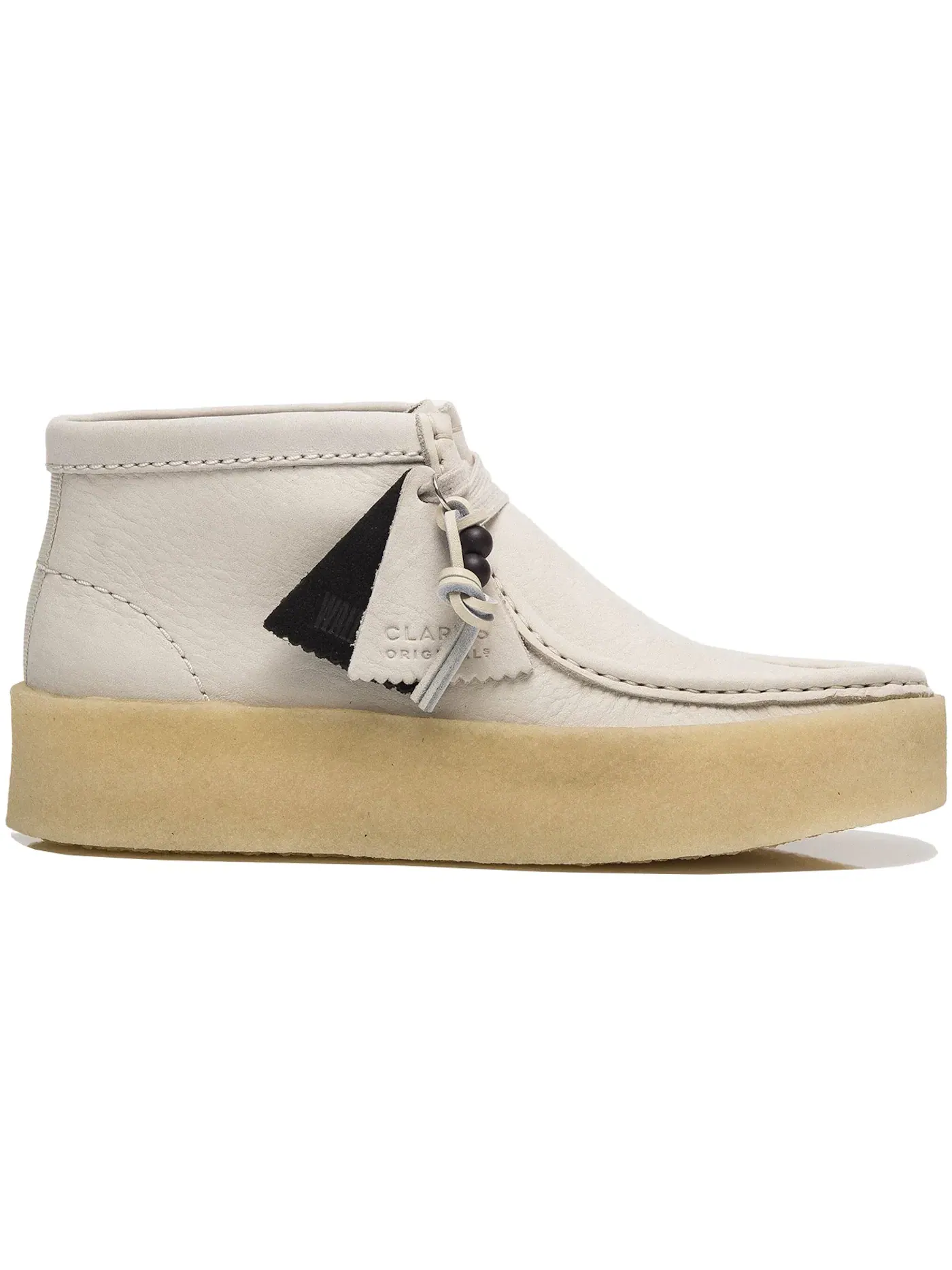 Женские ботинки на шнуровке Clarks Originals Wallabee Cup Boot — изображение 1 из 1, белый