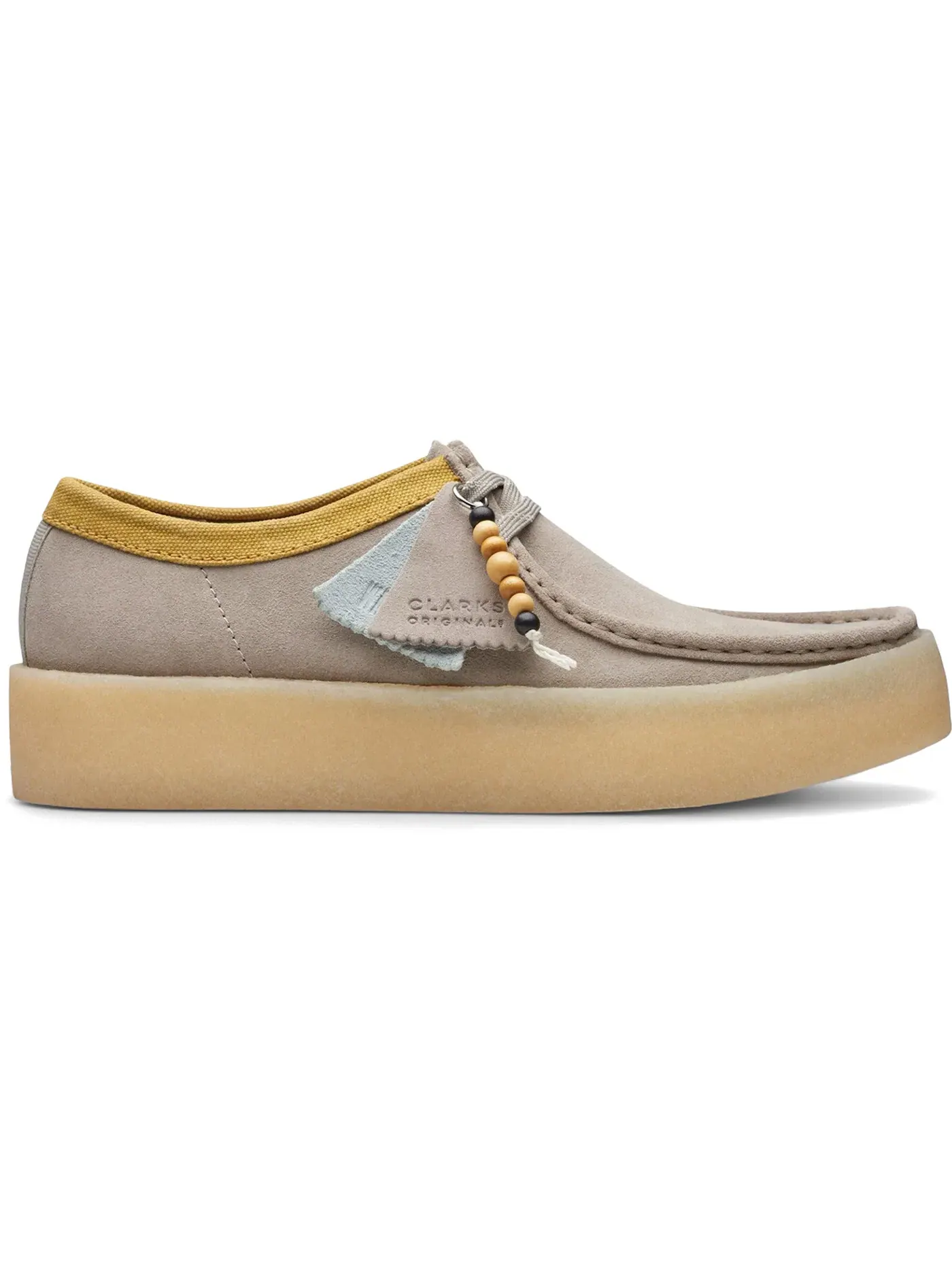 Мужские ботинки без шнуровки Wallabee Cup Clarks — изображение 1 из 1, серый