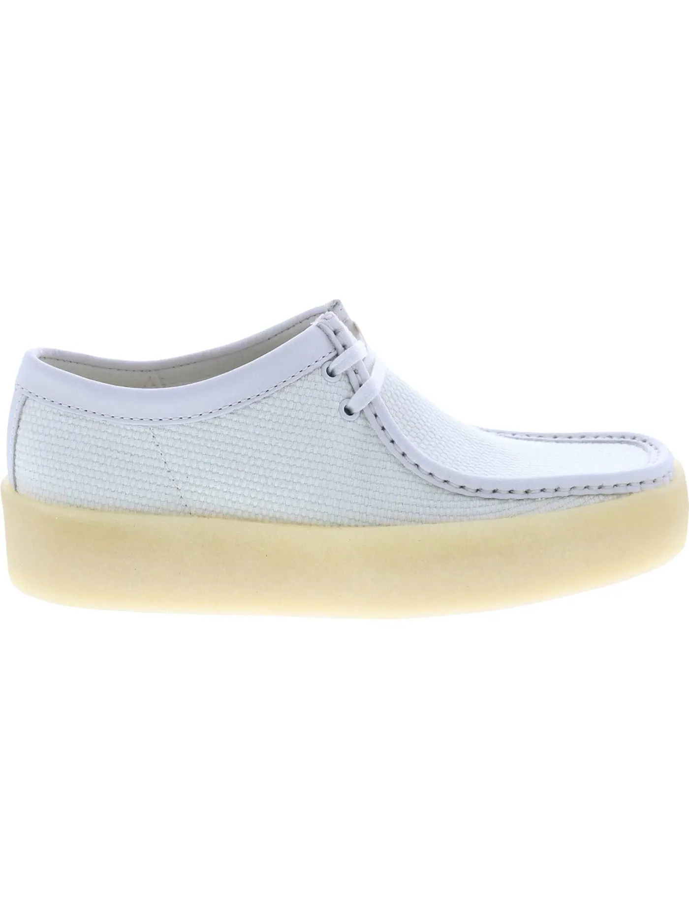 Мужские ботинки из текстиля Clarks Originals Wallabee Cup — изображение 1 из 1, белый