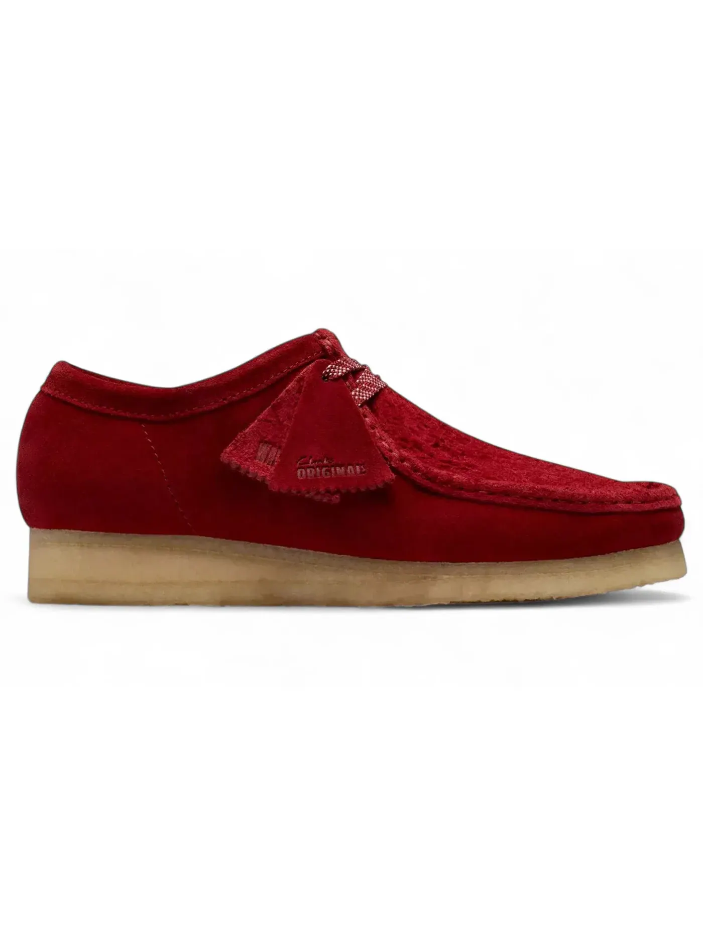 Мужские ботинки замшевые Wallabee Clarks — изображение 1 из 1, темный красный