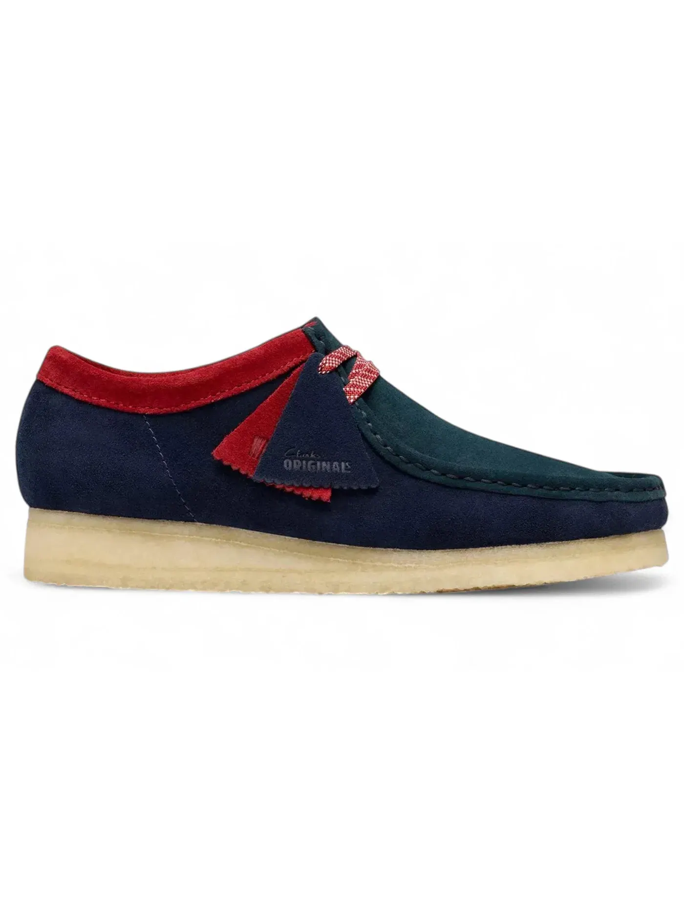 Мужские ботинки с замшевым верхом Clarks Originals Wallabee, Dark Teal Combination — изображение 1 из 1
