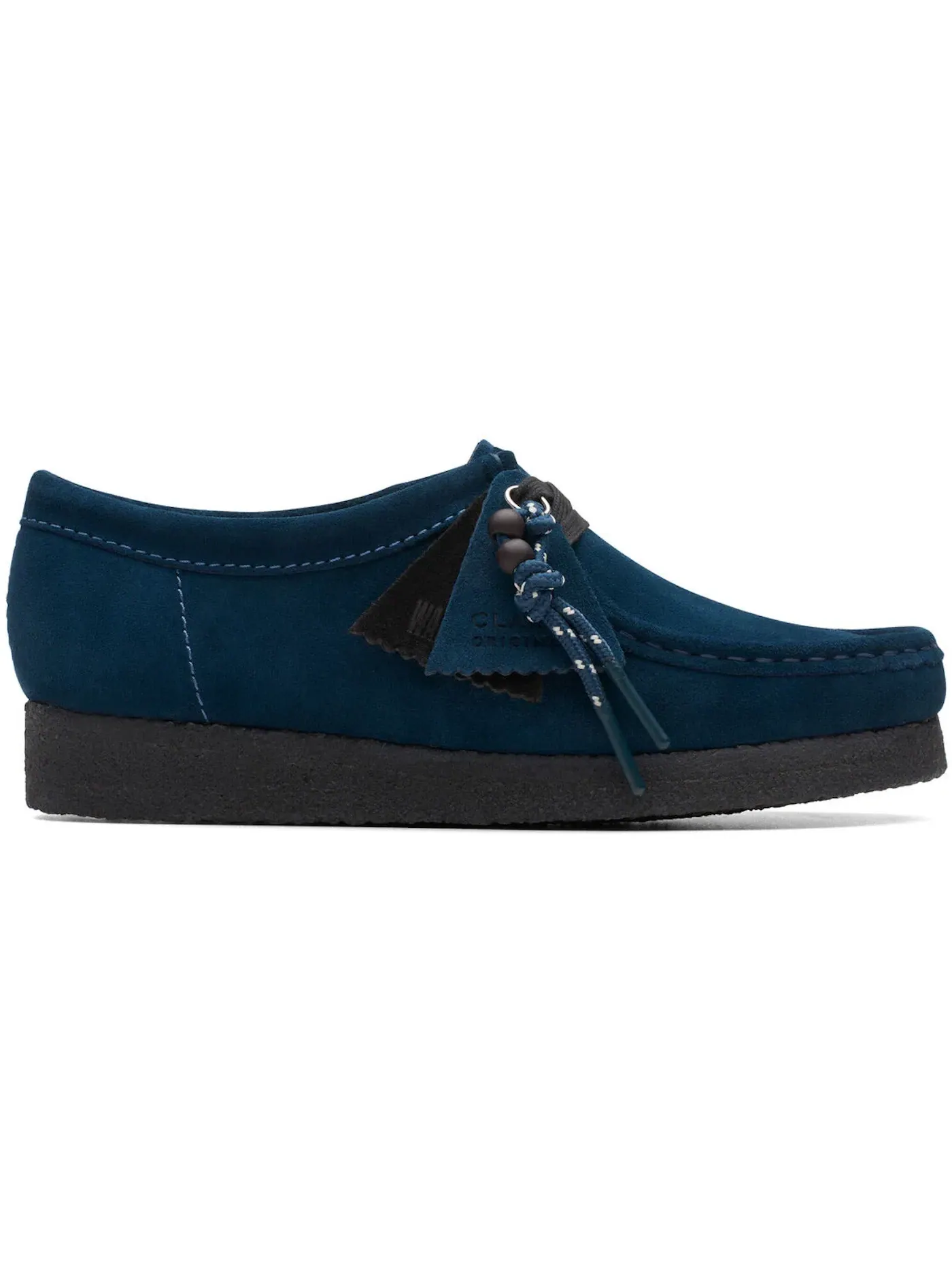 Женские ботинки с замшевым верхом Clarks Originals Wallabee — изображение 1 из 1, глубокий синий/черный