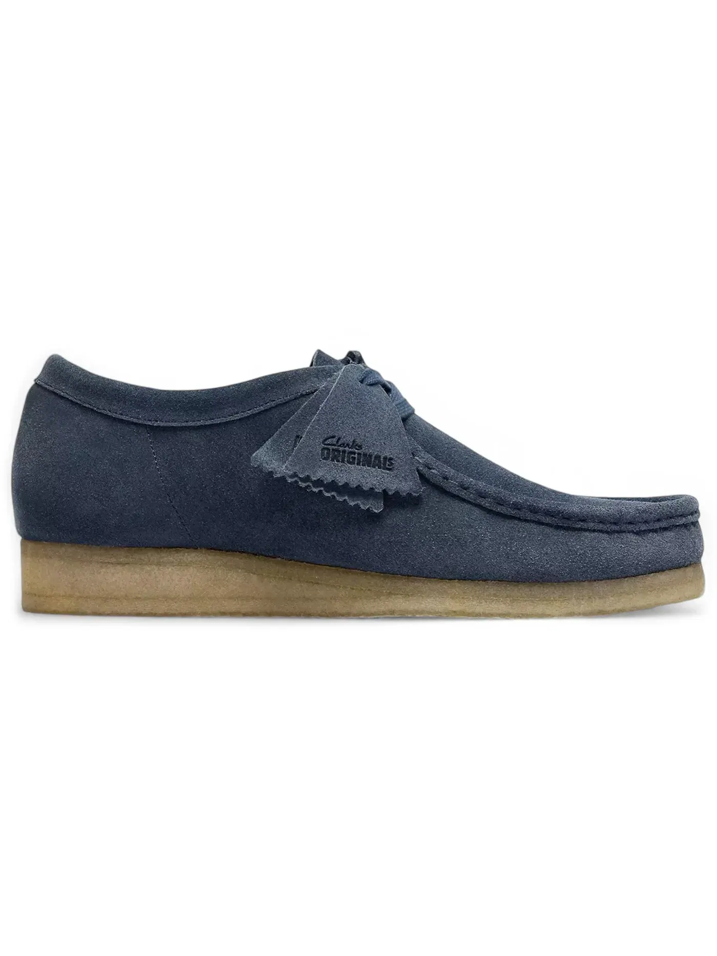 Мужские ботинки с замшевым верхом Clarks Originals Wallabee — изображение 1 из 1, джинсовый синий синий