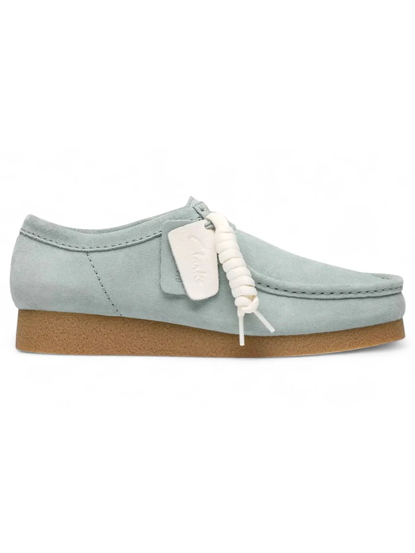 Мужские оксфорды с длинным шнурованием Clarks Originals Wallabee EVO — изображение 1 из 1, голубой
