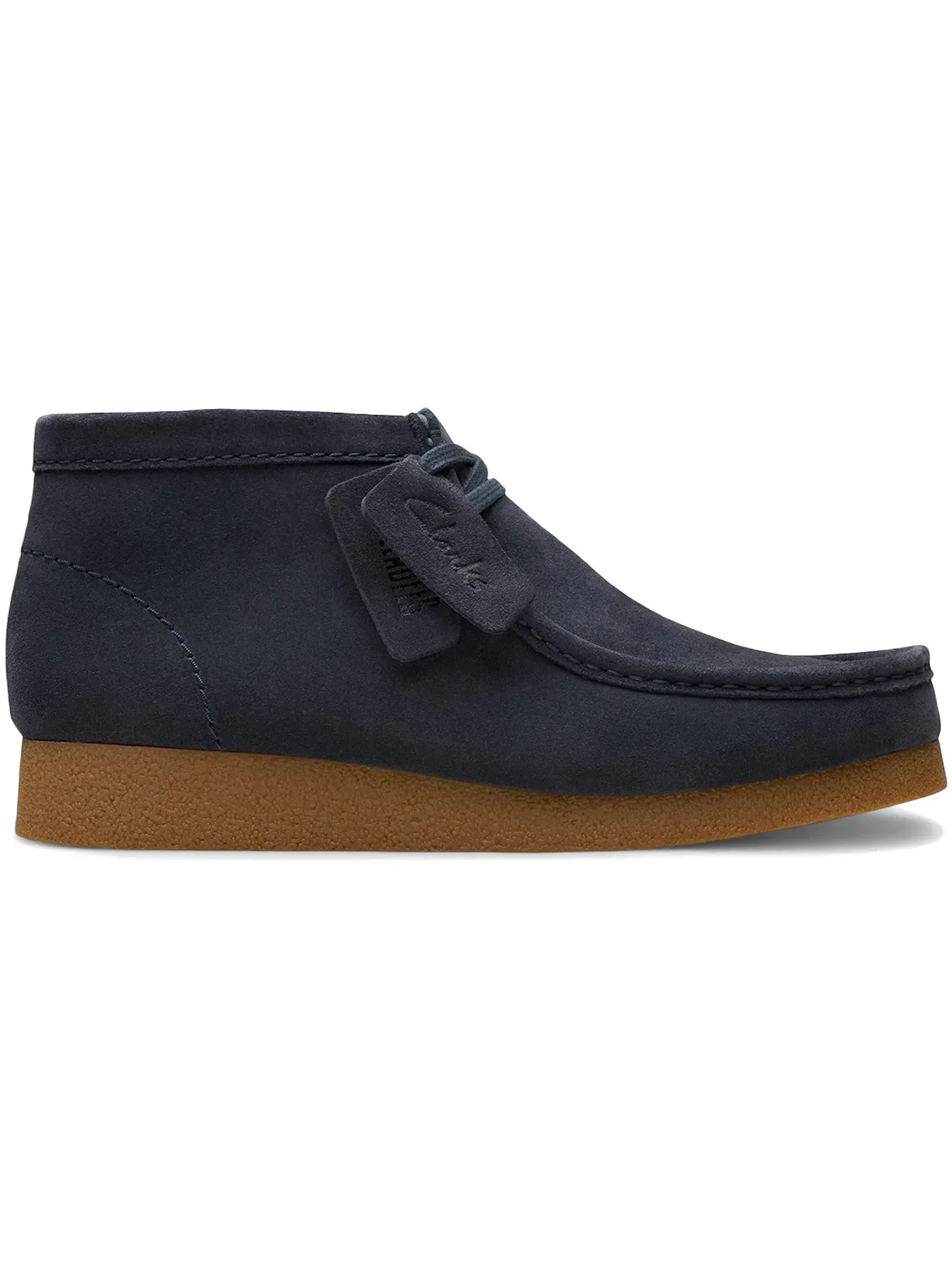 Мужские ботинки из замши Clarks Originals Wallabee Evo Boot — изображение 1 из 1, темно-синий