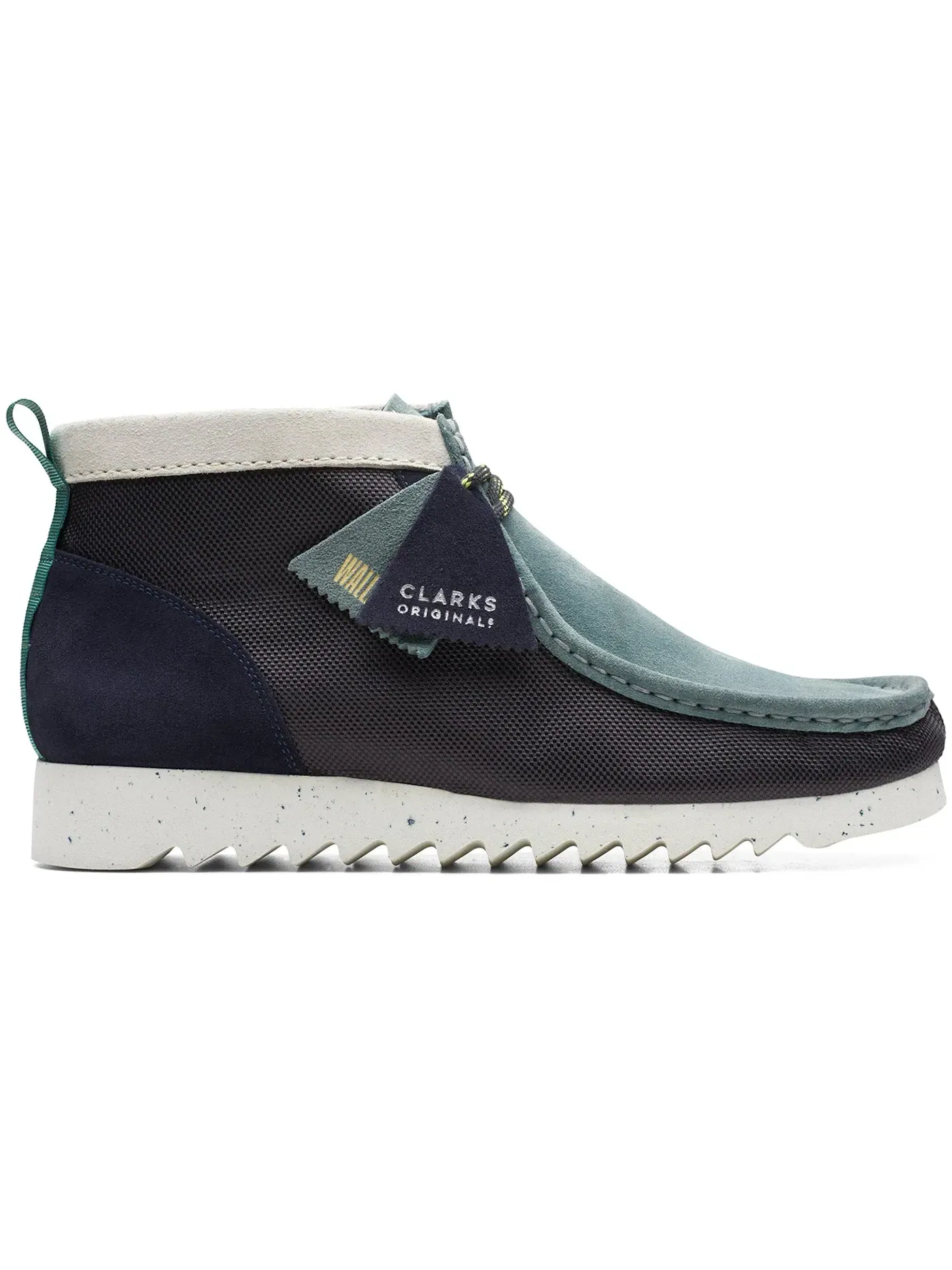 Мужские ботинки Wallabee Clarks Originals Wallabee FTRE — изображение 1 из 1, синий/зеленый