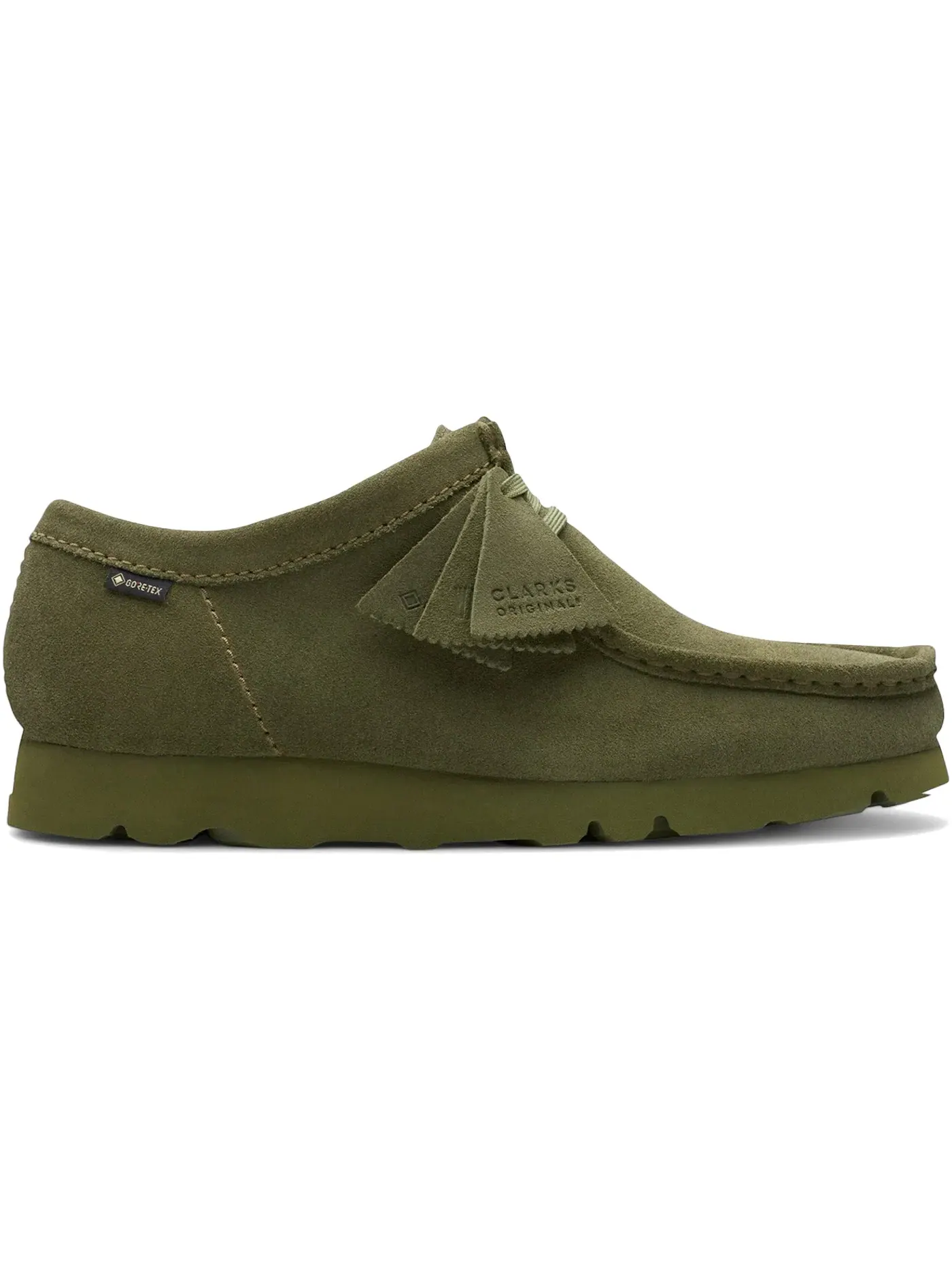 Мужские ботинки с мембраной Gore-Tex Clarks Originals Wallabee Gore-Tex — изображение 1 из 1, зеленый