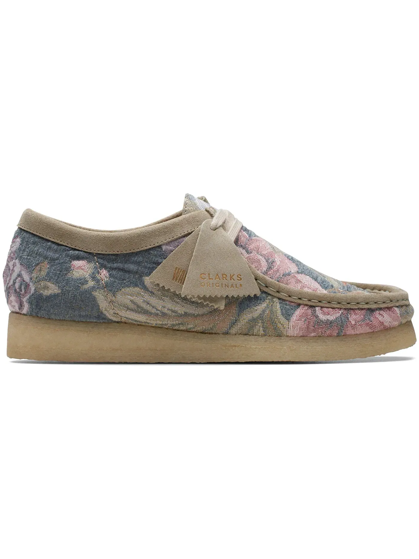 Мужские ботинки с принтом Clarks Originals Wallabee — изображение 1 из 1, серый