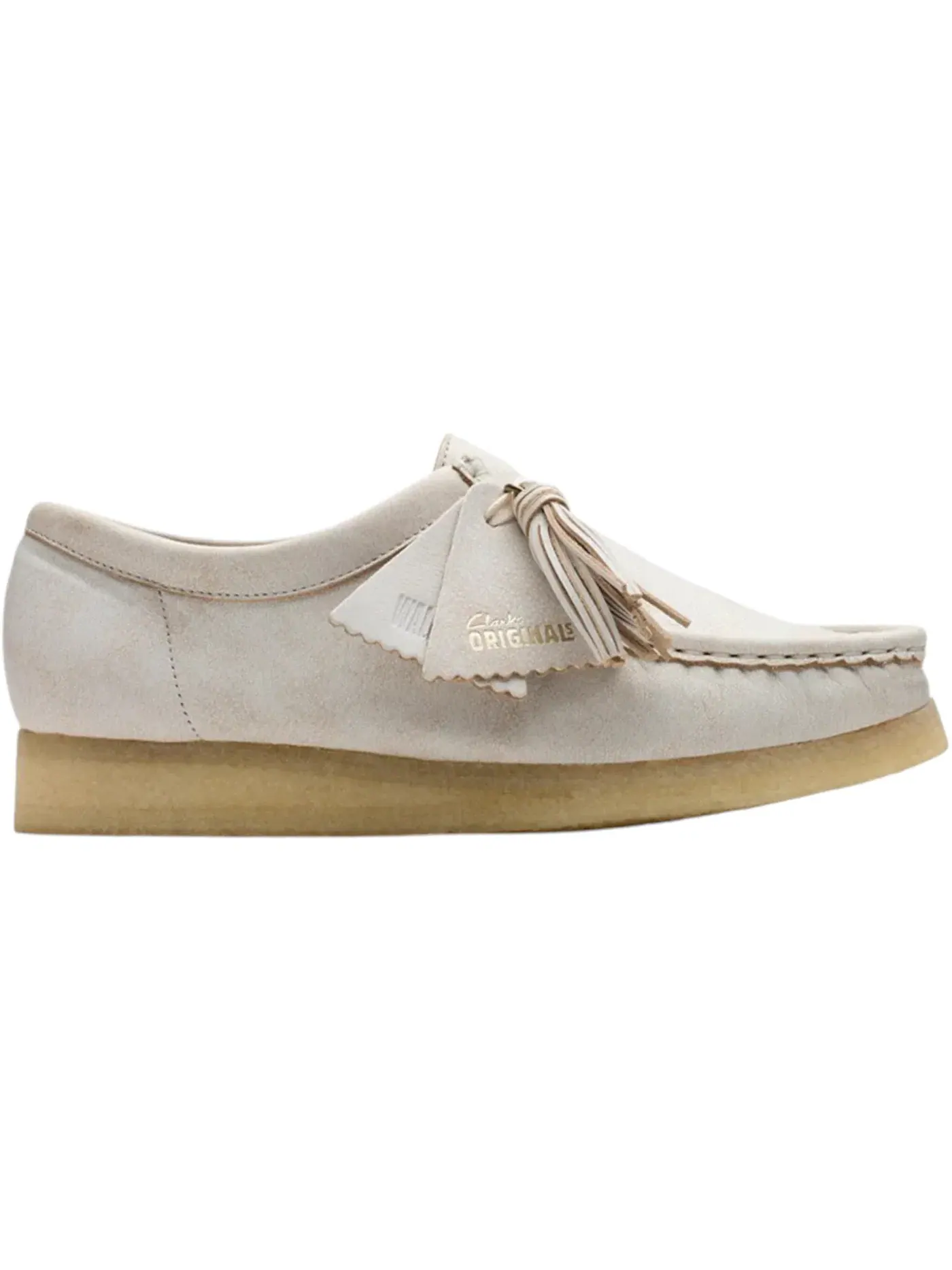 Мужские кеды Lifestyle Clarks Originals Wallabee Leather — изображение 1 из 1, белый