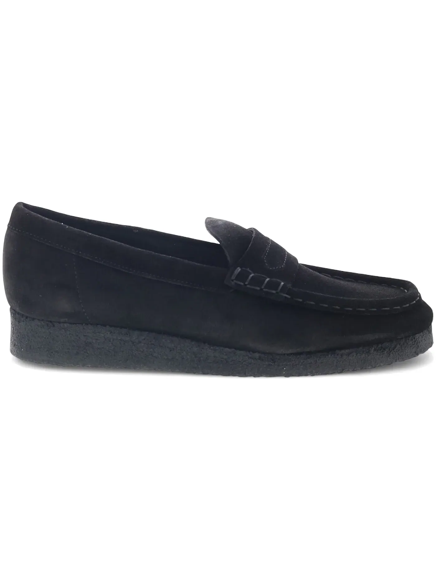 Женские лоферы замшевые Clarks Originals Wallabee Loafer — изображение 1 из 1, черный