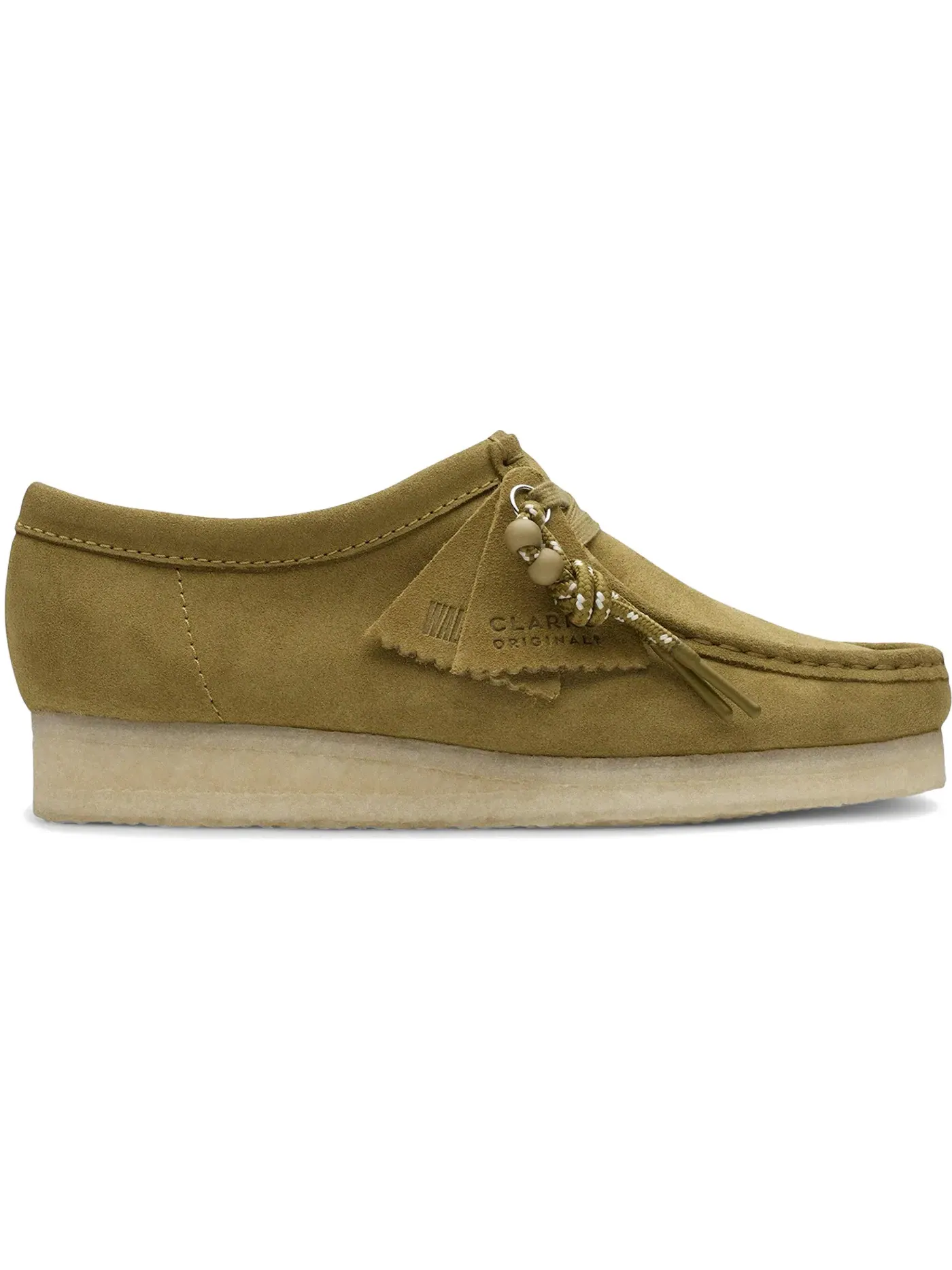 Женские ботинки замшевые Clarks Originals Wallabee Mid — изображение 1 из 1, зеленый