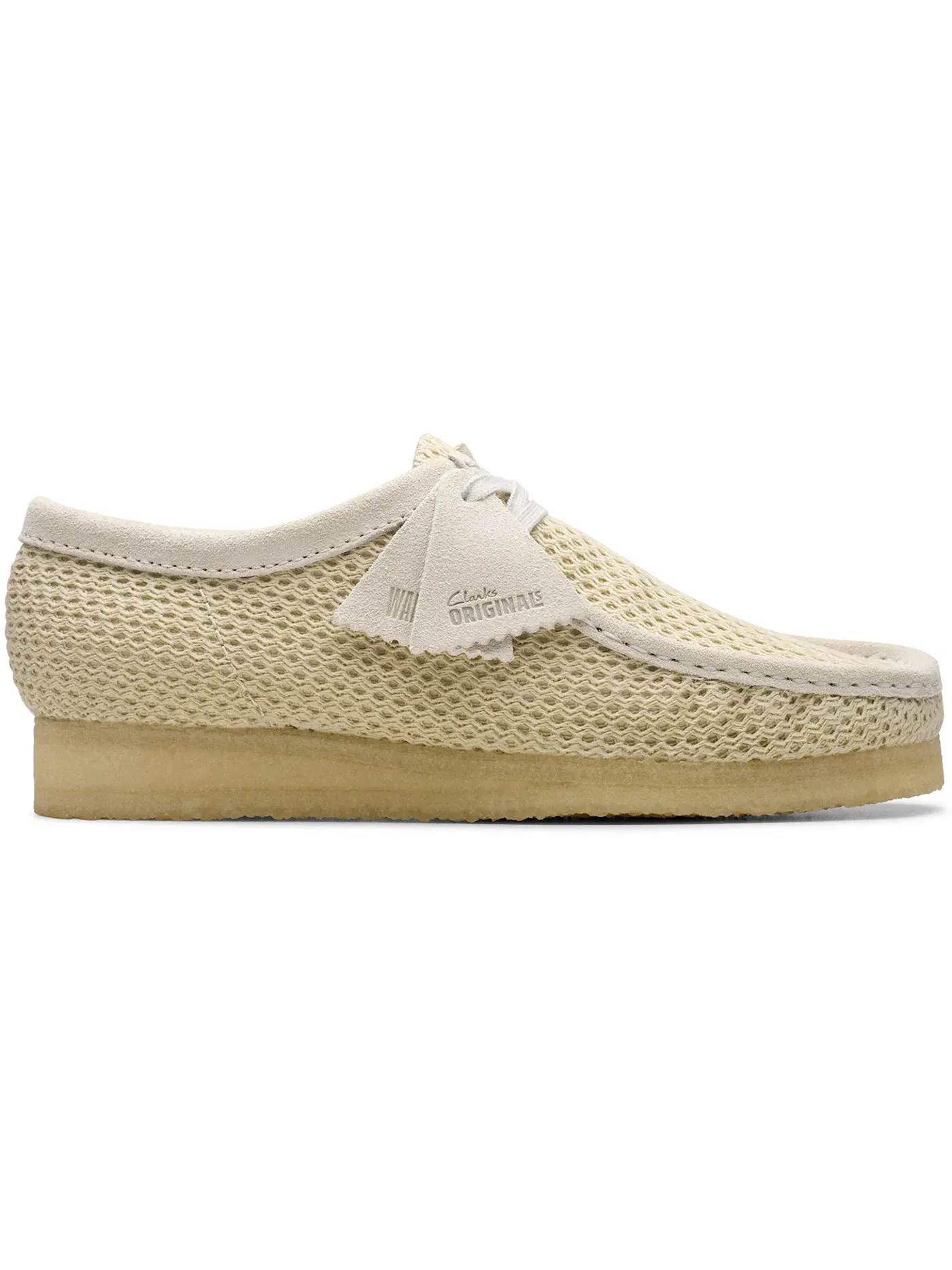 Мужские ботинки на шнуровке Clarks Originals Wallabee — изображение 1 из 1, белый