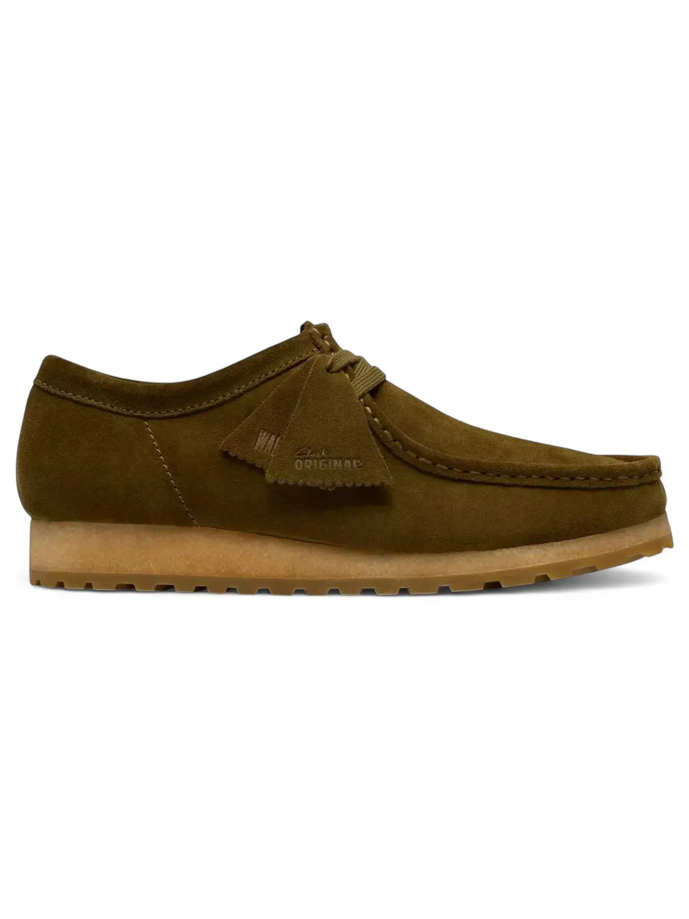 Мужские ботинки замшевые Wallabee RB Clarks — изображение 1 из 1, оливковый