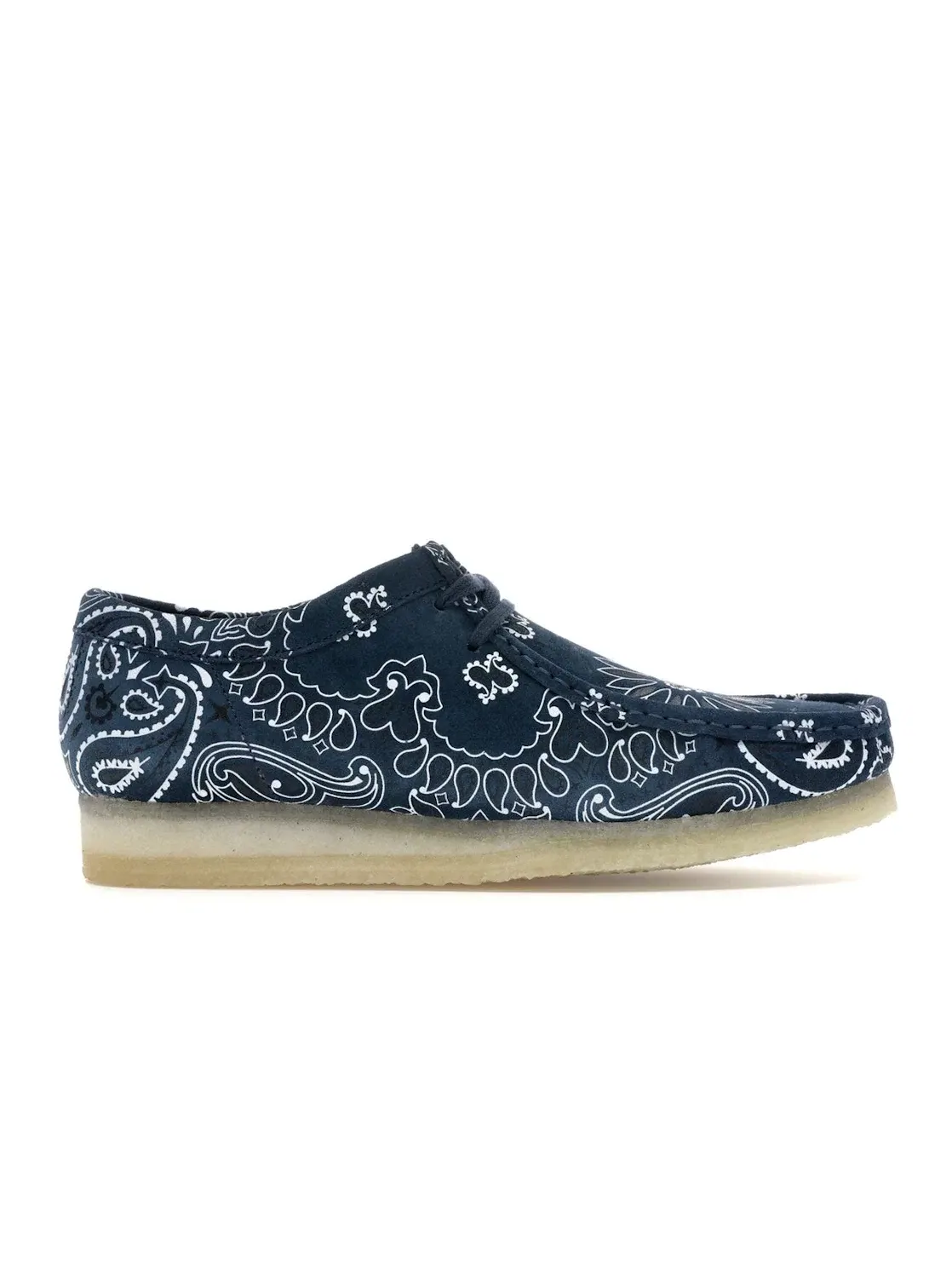 Мужские ботинки с принтом Clarks Originals Wallabee — изображение 1 из 4, темно-синий