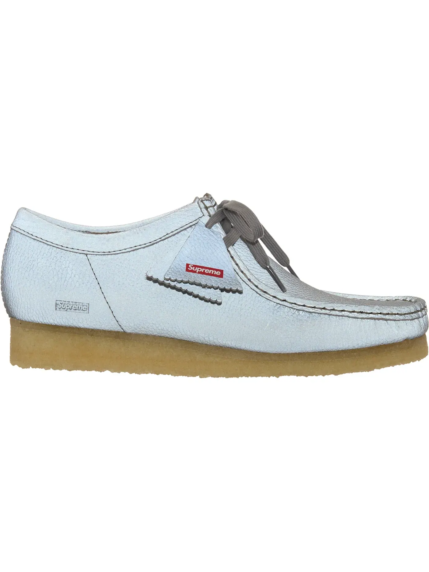 Мужские ботинки с длинным шнурованием Clarks Originals Wallabee — изображение 2 из 5, серый