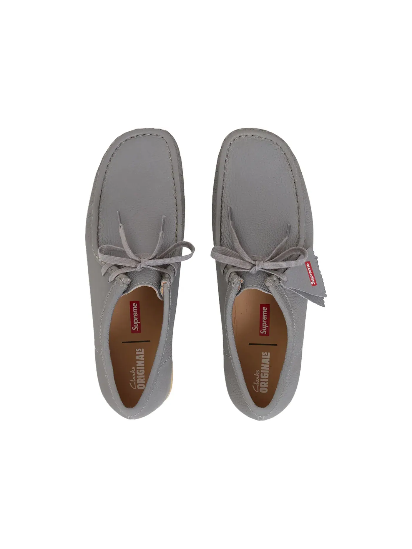 Мужские ботинки с длинным шнурованием Clarks Originals Wallabee — изображение 3 из 5, серый