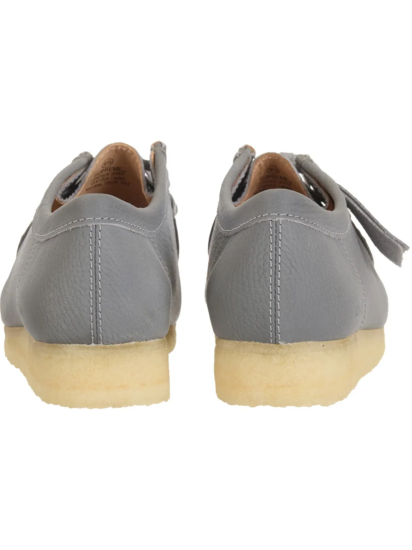 Мужские ботинки с длинным шнурованием Clarks Originals Wallabee — изображение 5 из 5, серый