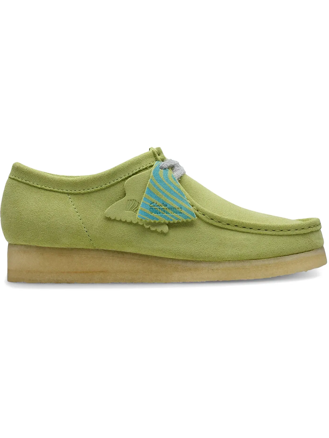 Мужские ботинки с мокасиновым верхом Clarks Originals Wallabee — изображение 1 из 1, лаймовый