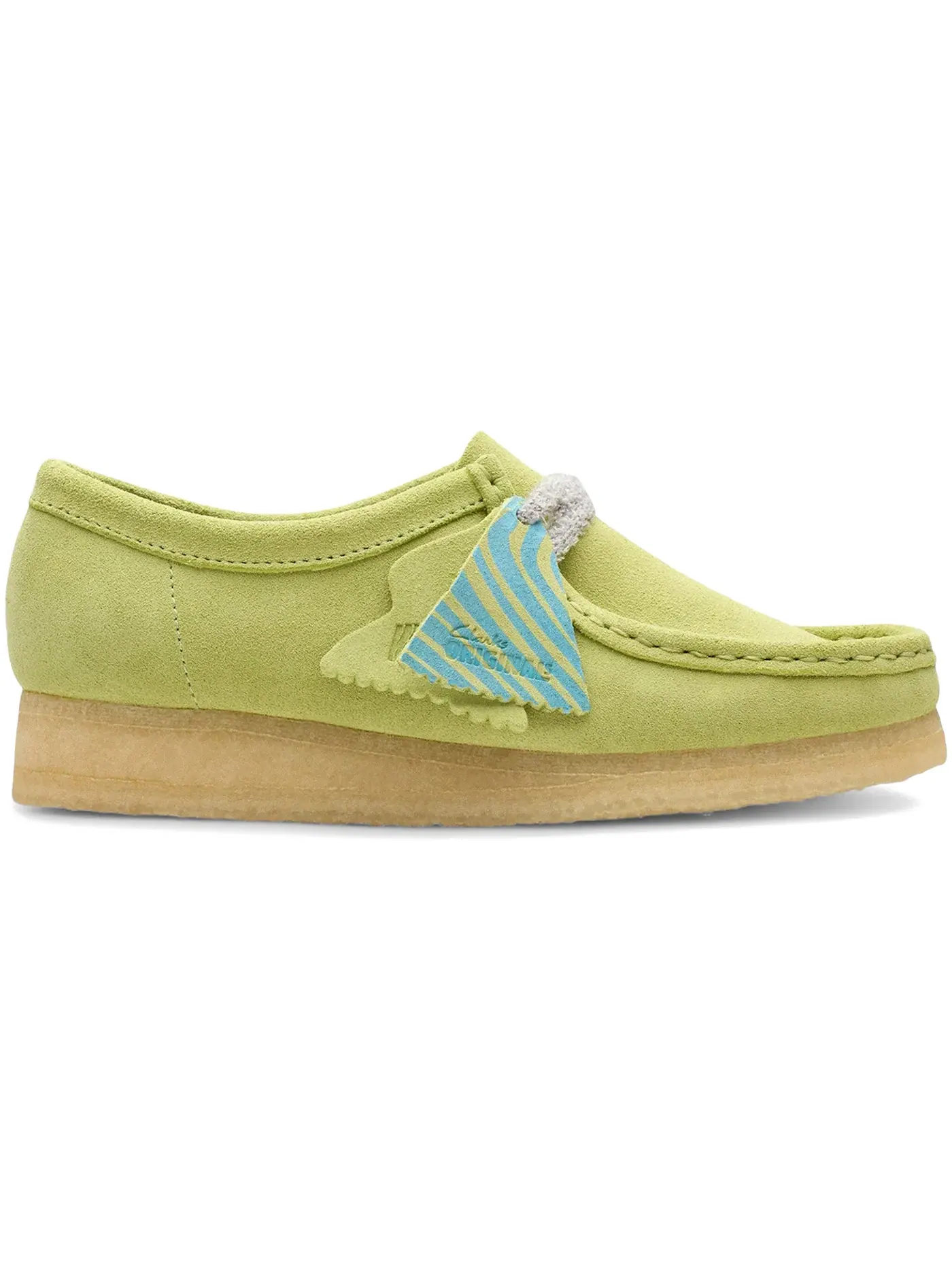 Женские ботинки Wallabee Swirl Clarks Originals — изображение 1 из 1, лаймовый