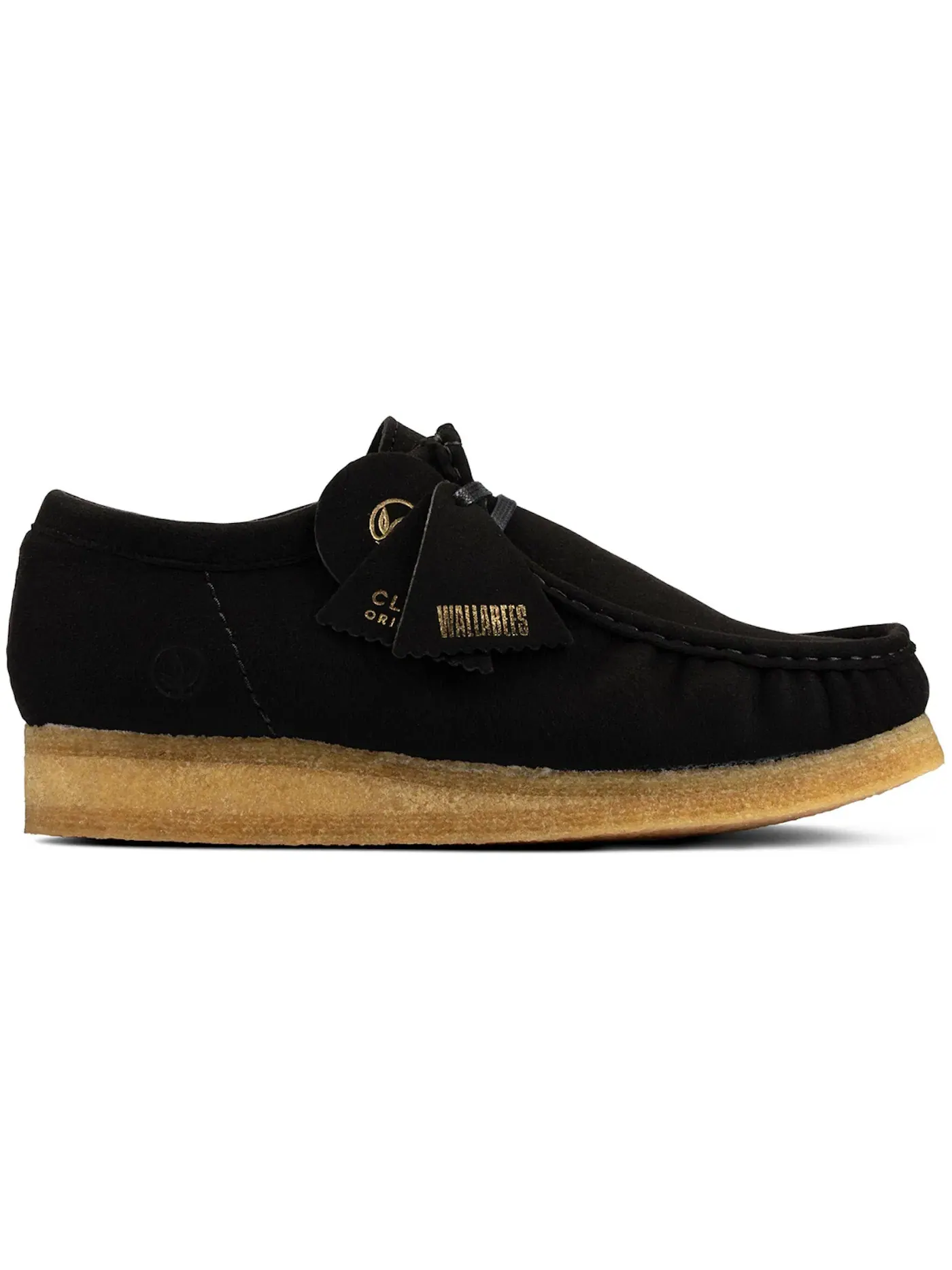 Мужские ботинки без каблука Clarks Originals Wallabee Vegan — изображение 1 из 1, черный