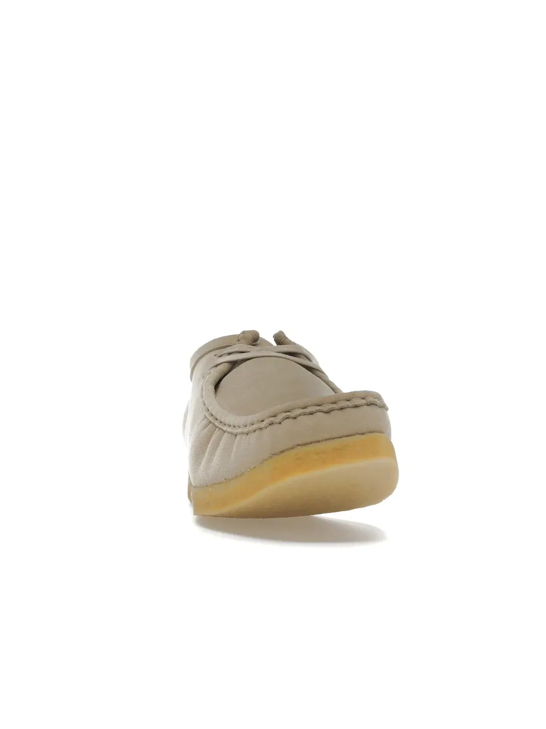 Мужские ботинки кожаные Clarks Originals Wallabee Vegan — изображение 2 из 4, песочный