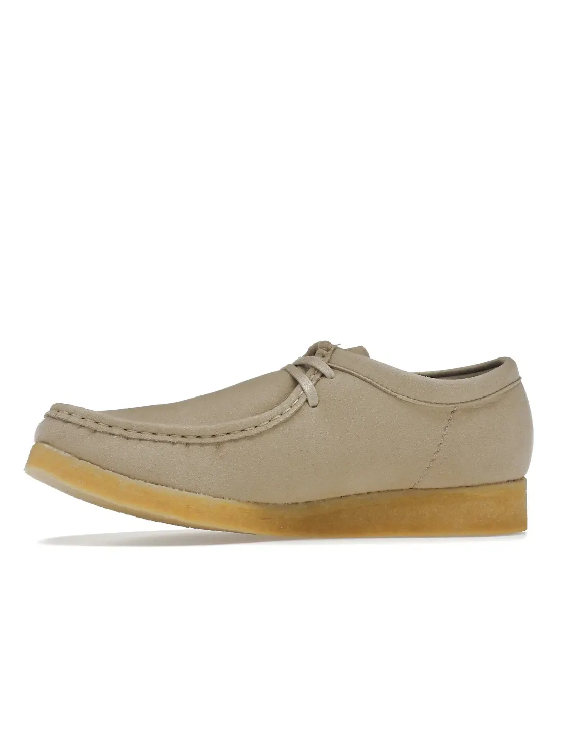 Мужские ботинки кожаные Clarks Originals Wallabee Vegan — изображение 3 из 4, песочный