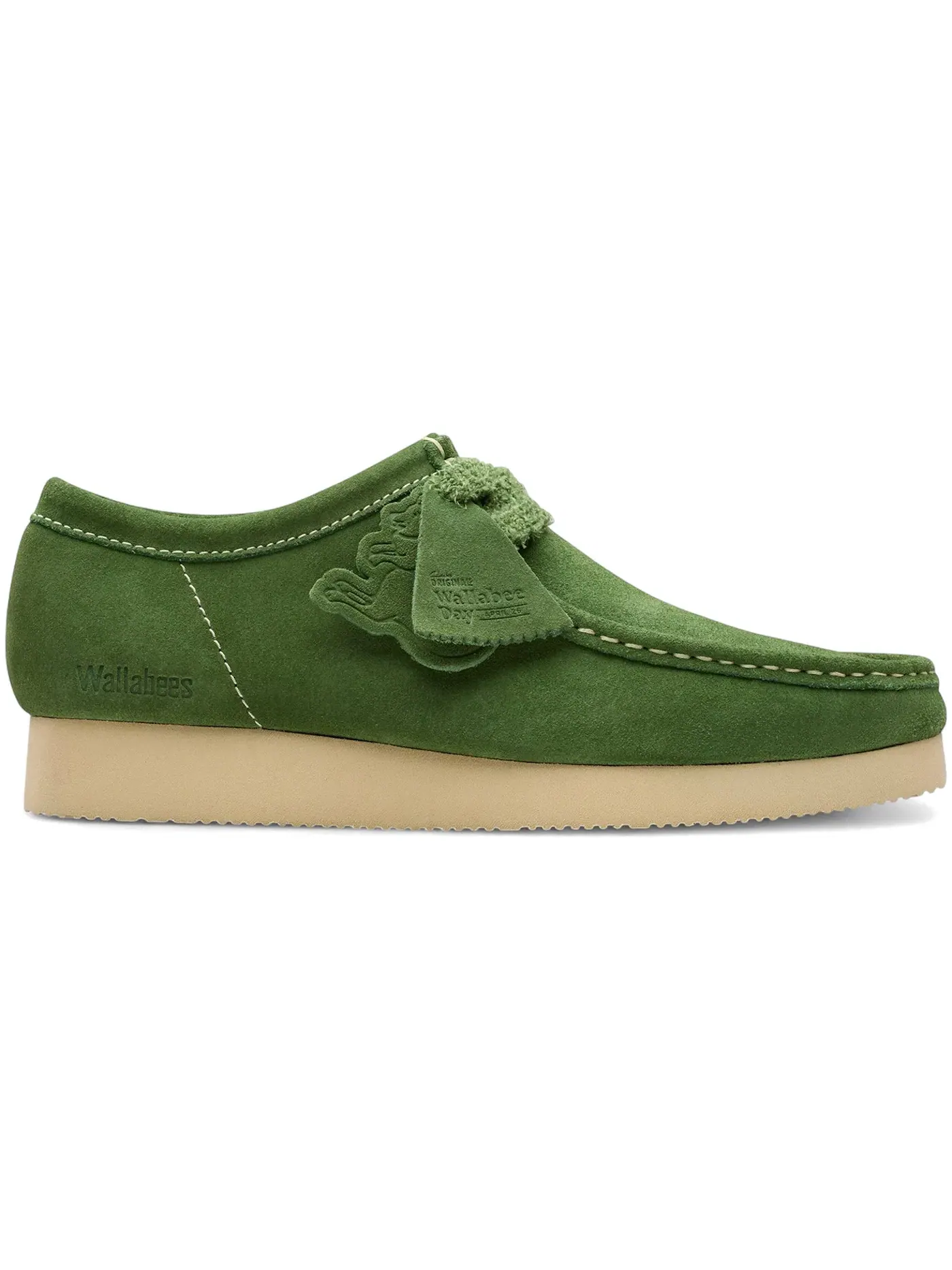 Мужские ботинки из замши Clarks Originals Wallabee — изображение 1 из 1, зеленый