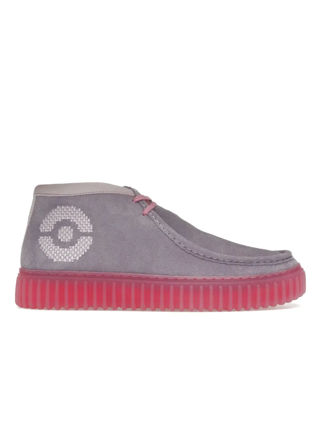 Мужские ботинки с принтом Pokémon Clarks Torhill Explore — изображение 1 из 4, серый/розовый