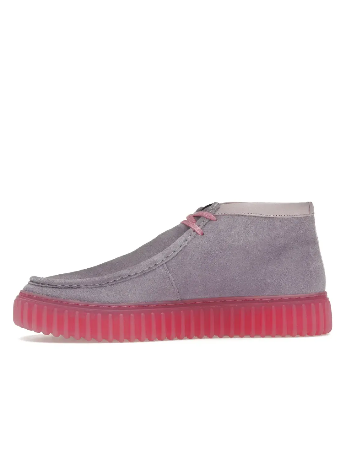 Мужские ботинки с принтом Pokémon Clarks Torhill Explore — изображение 3 из 4, серый/розовый