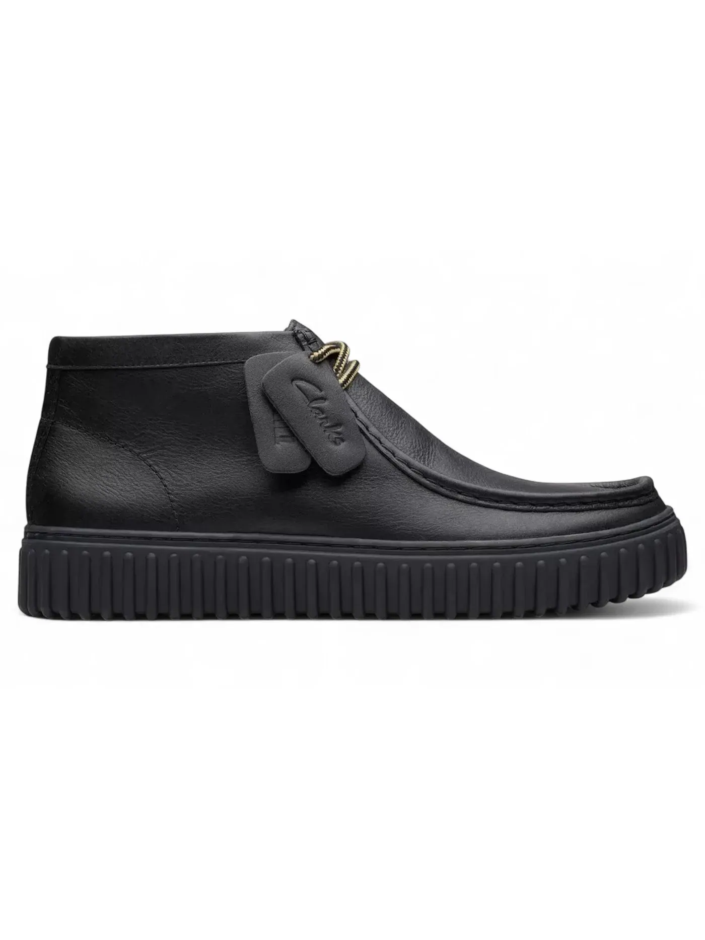 Мужские ботинки из кожи Clarks Torhill Hi — изображение 1 из 1, черный