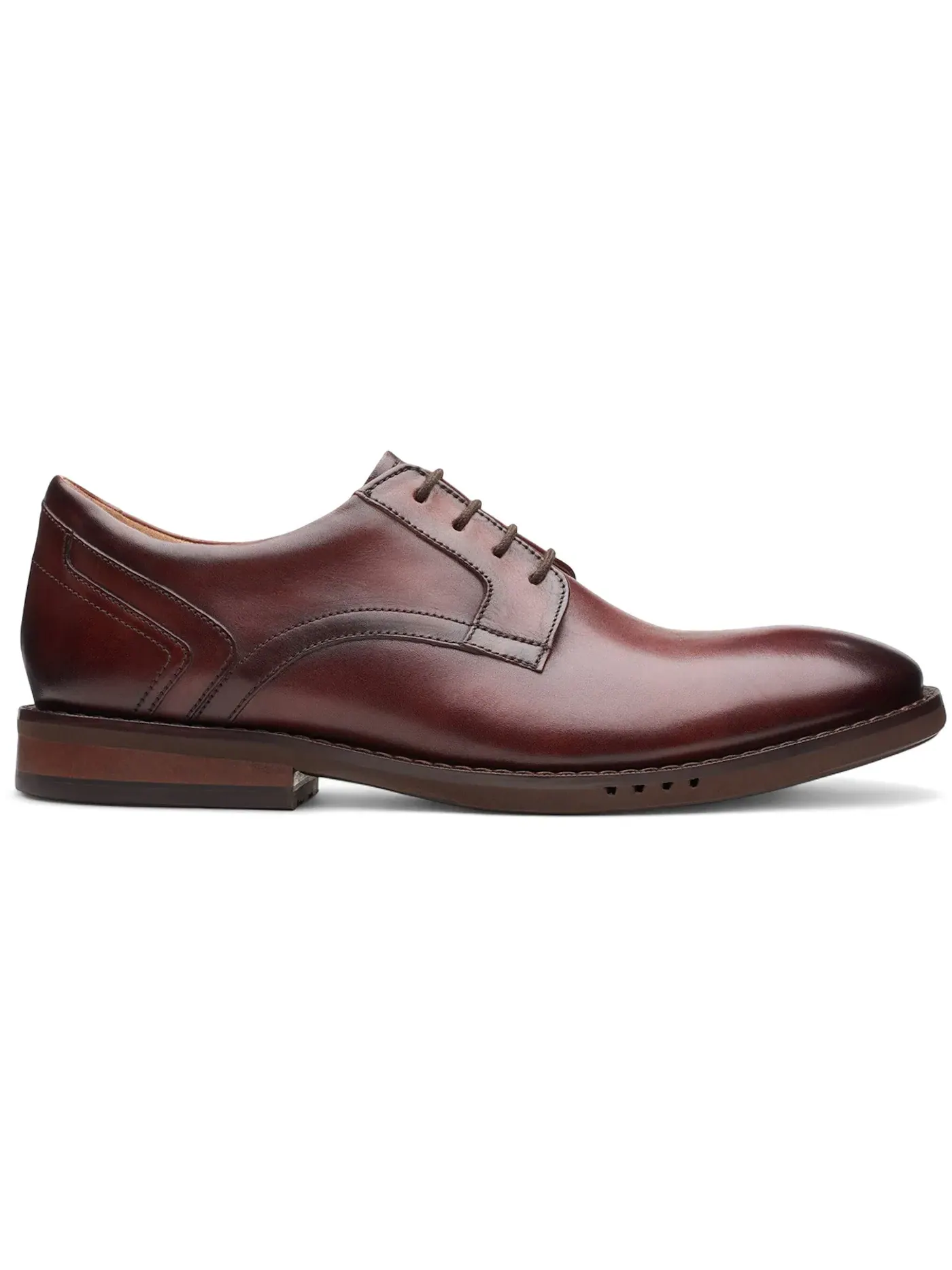 Мужские оксфорды кожаные Clarks Un Hugh Lace — изображение 1 из 1, коричневый