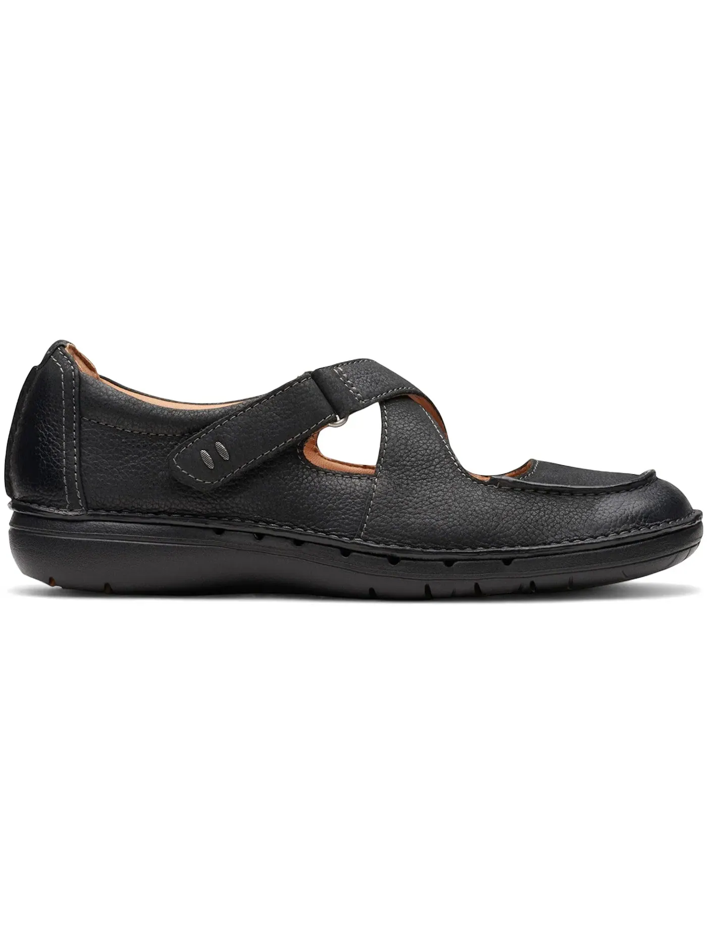 Женские балетки без каблука Clarks Un Loop Strap — изображение 1 из 1, черный