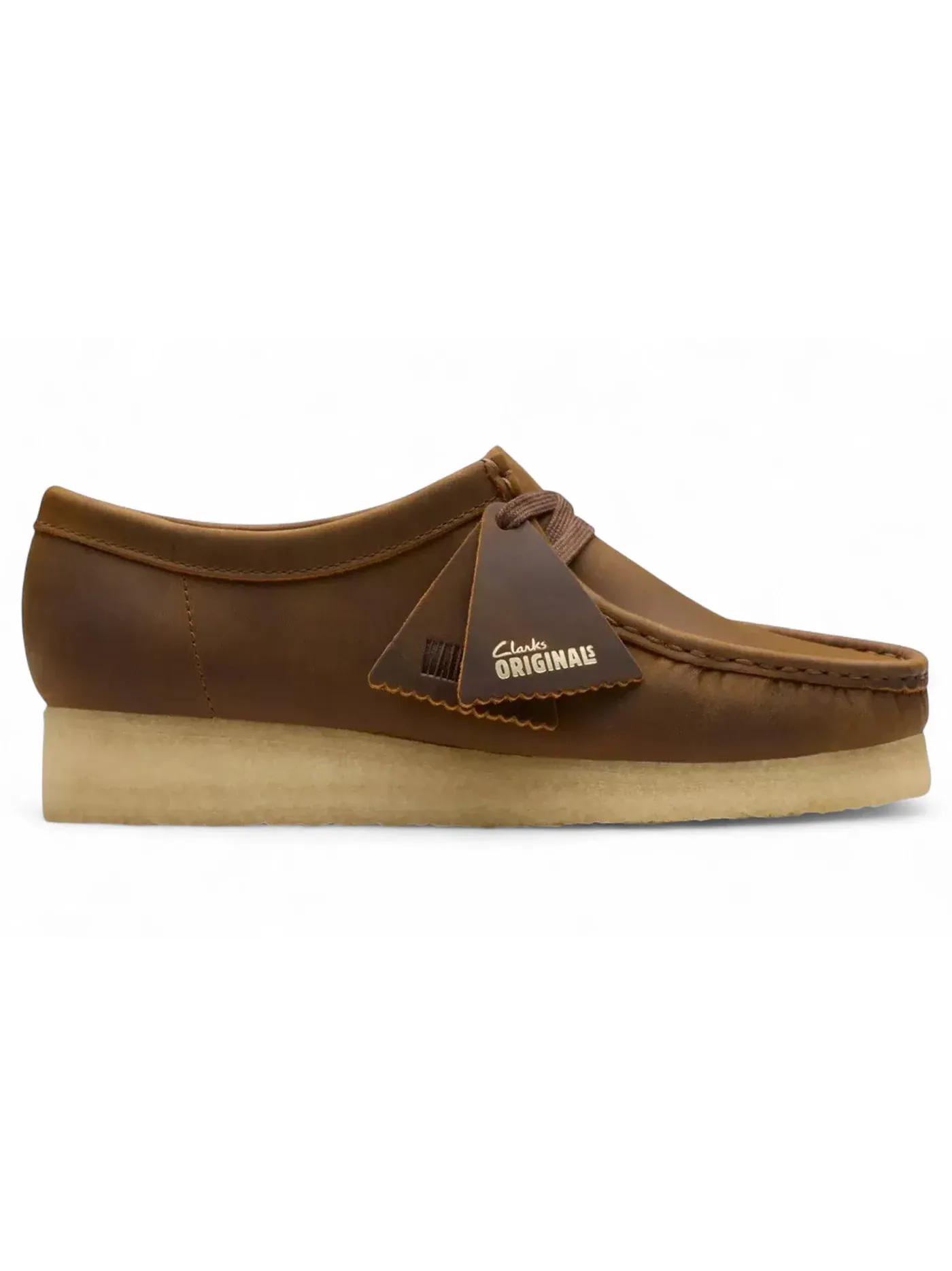 Женские ботинки без каблука Clarks Wallabee — изображение 1 из 1, воск