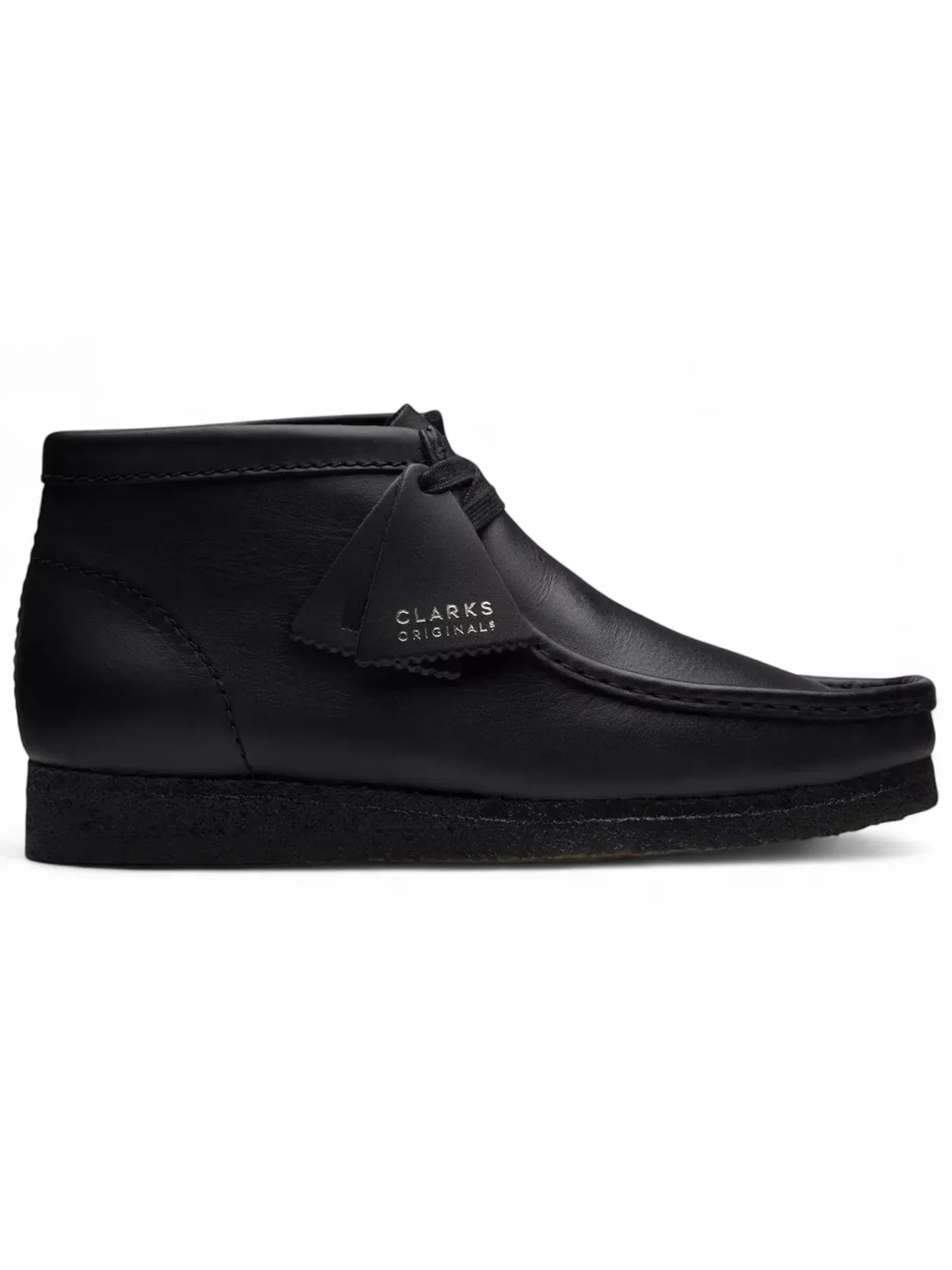 Мужские ботинки с длинным шнурованием Clarks Wallabee — изображение 1 из 1, черный