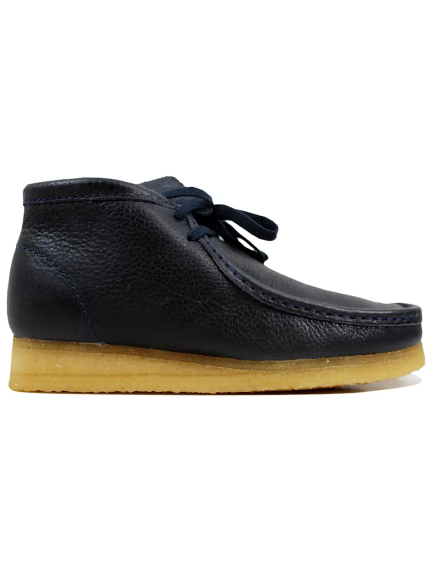 Мужские ботинки из кожи Clarks Wallabee Boot — изображение 1 из 1, темно-синий