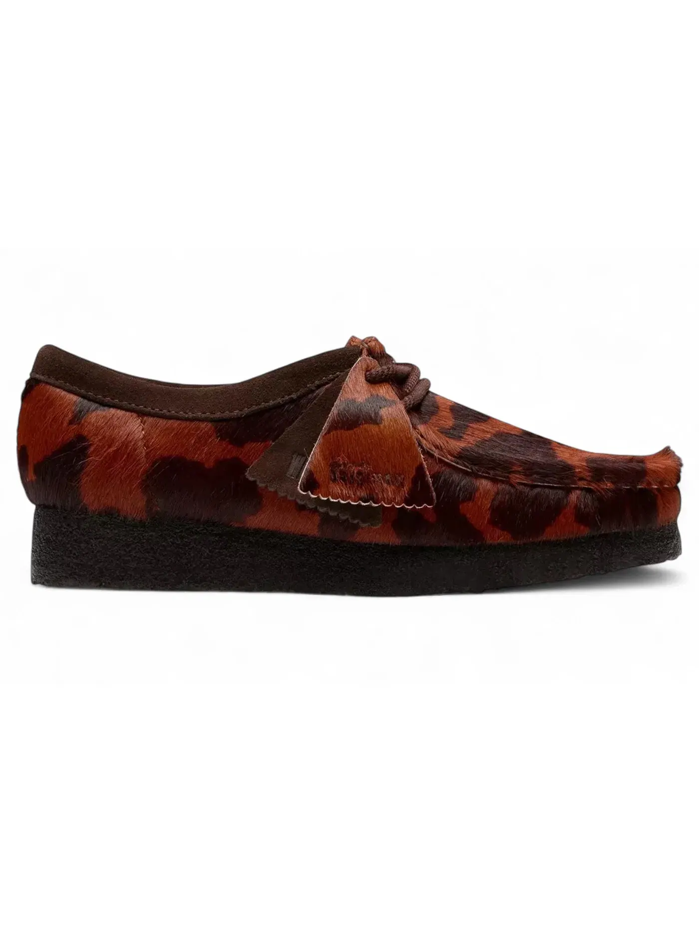 Женские ботинки со принтом Clarks Wallabee — изображение 1 из 1, коричневый