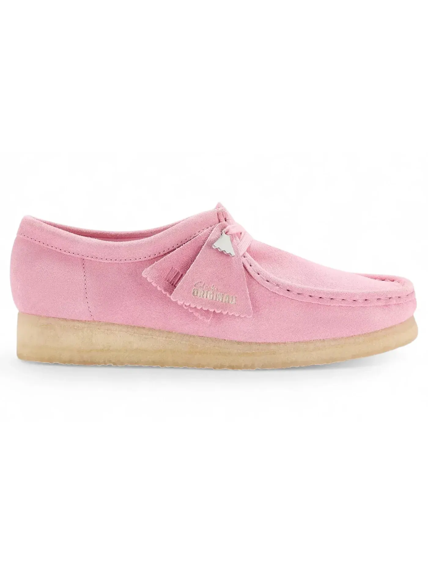 Женские ботинки Clarks Wallabee — изображение 1 из 1, розовый