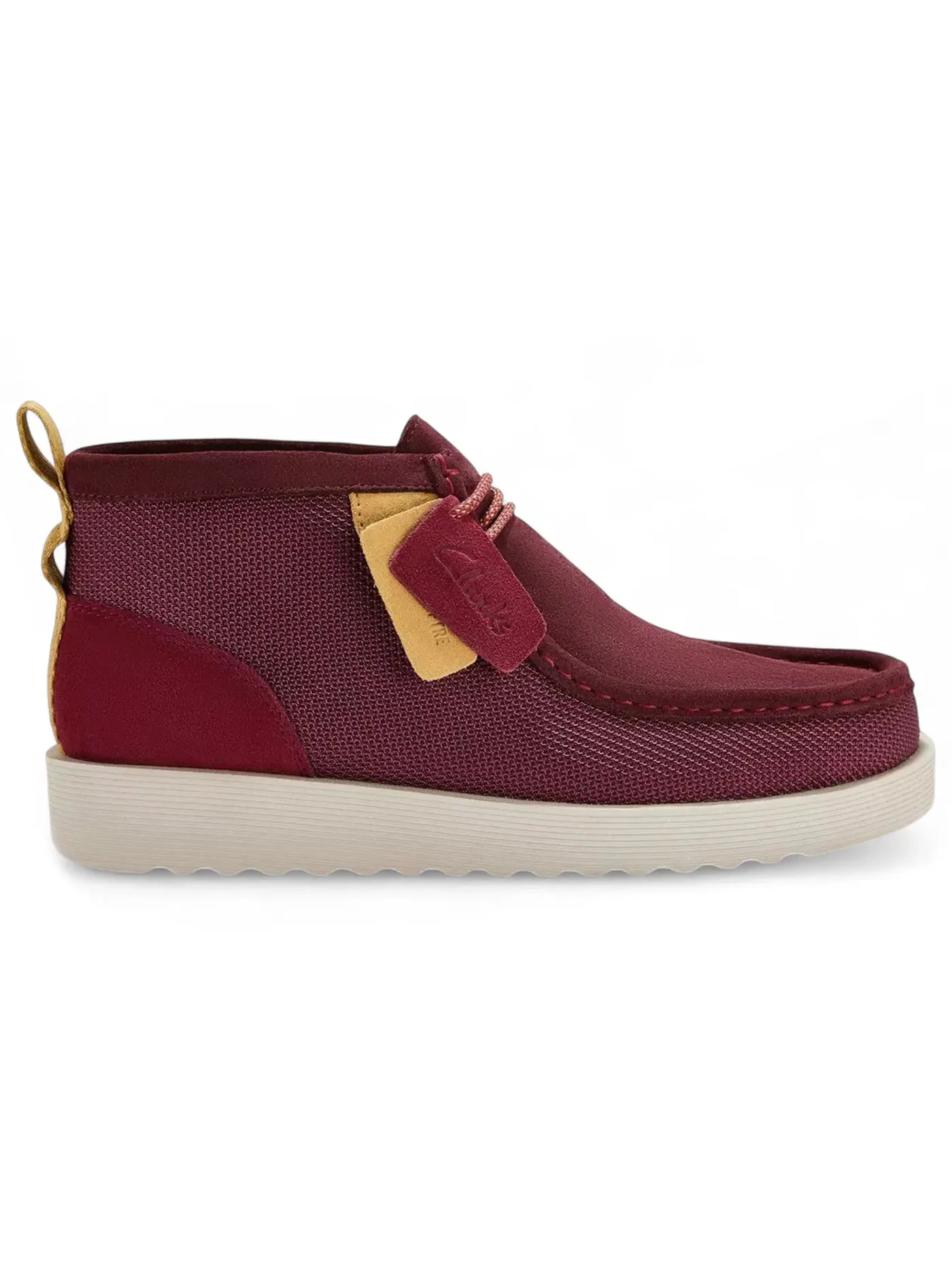 Мужские ботинки с замшевым верхом Clarks Wallabee FTR2 Boot — изображение 1 из 1, бордовый