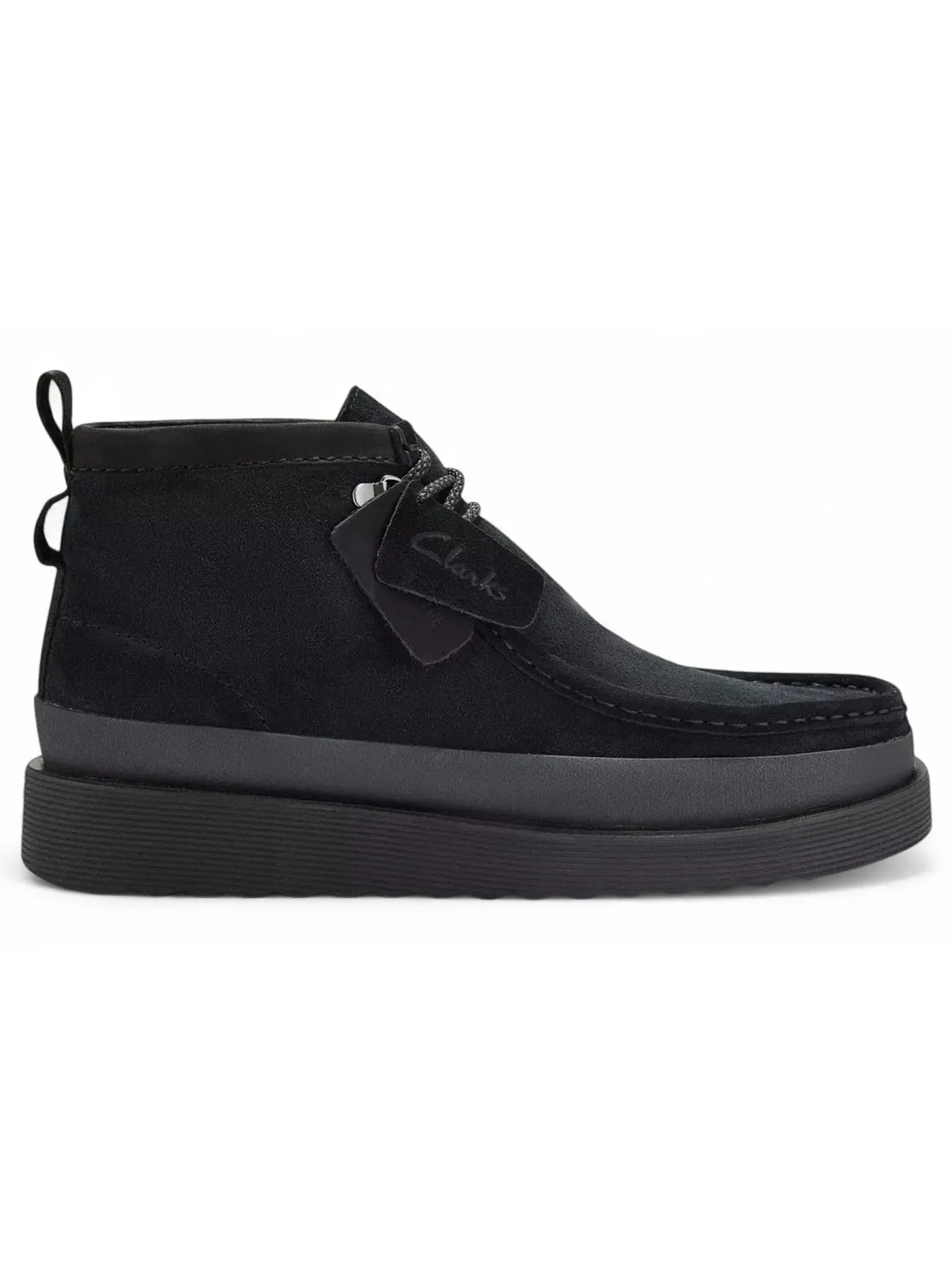 Мужские ботинки из замши Clarks Wallabee FTR2 Hi — изображение 1 из 1, черный