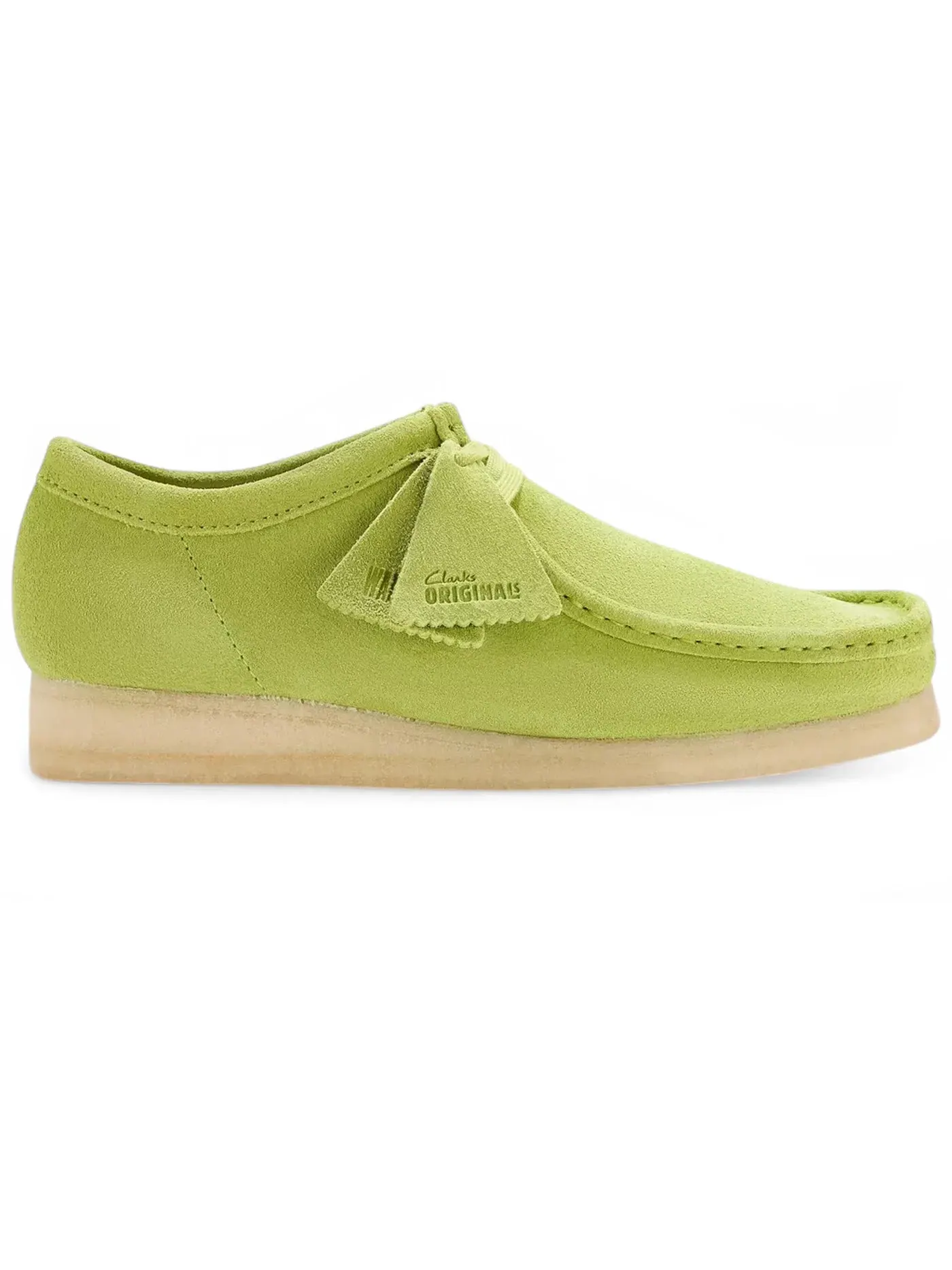 Женские ботинки замшевые Clarks Wallabee, Lime Suede — изображение 1 из 1