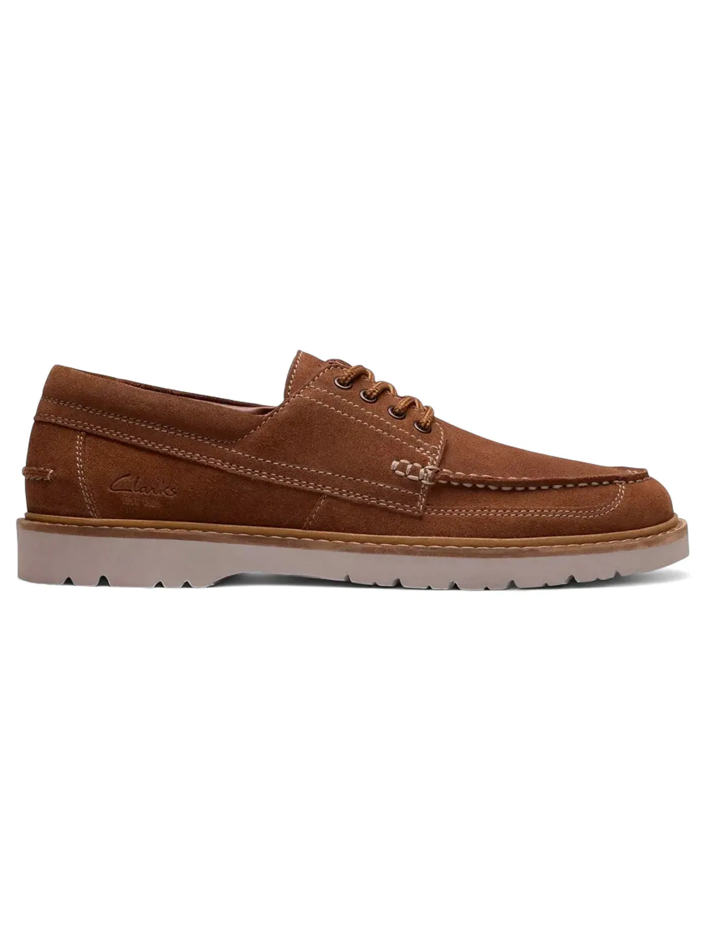 Мужские лоферы замшевые Clarks Weltridge Moc, Cola Suede — изображение 1 из 1