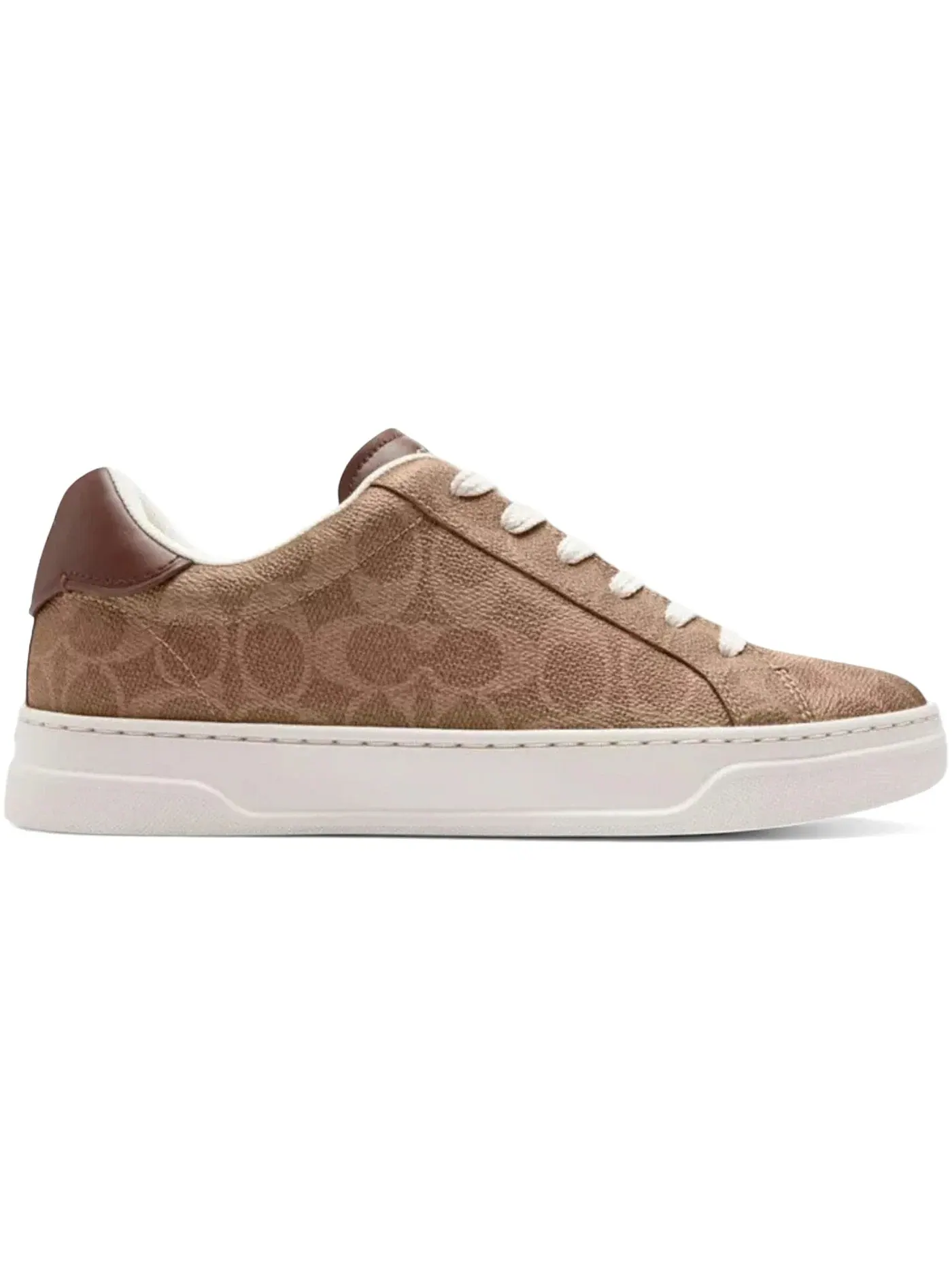 Женские кеды с принтом Coach High Line Sneaker Coach — изображение 1 из 1, коричневый хаки