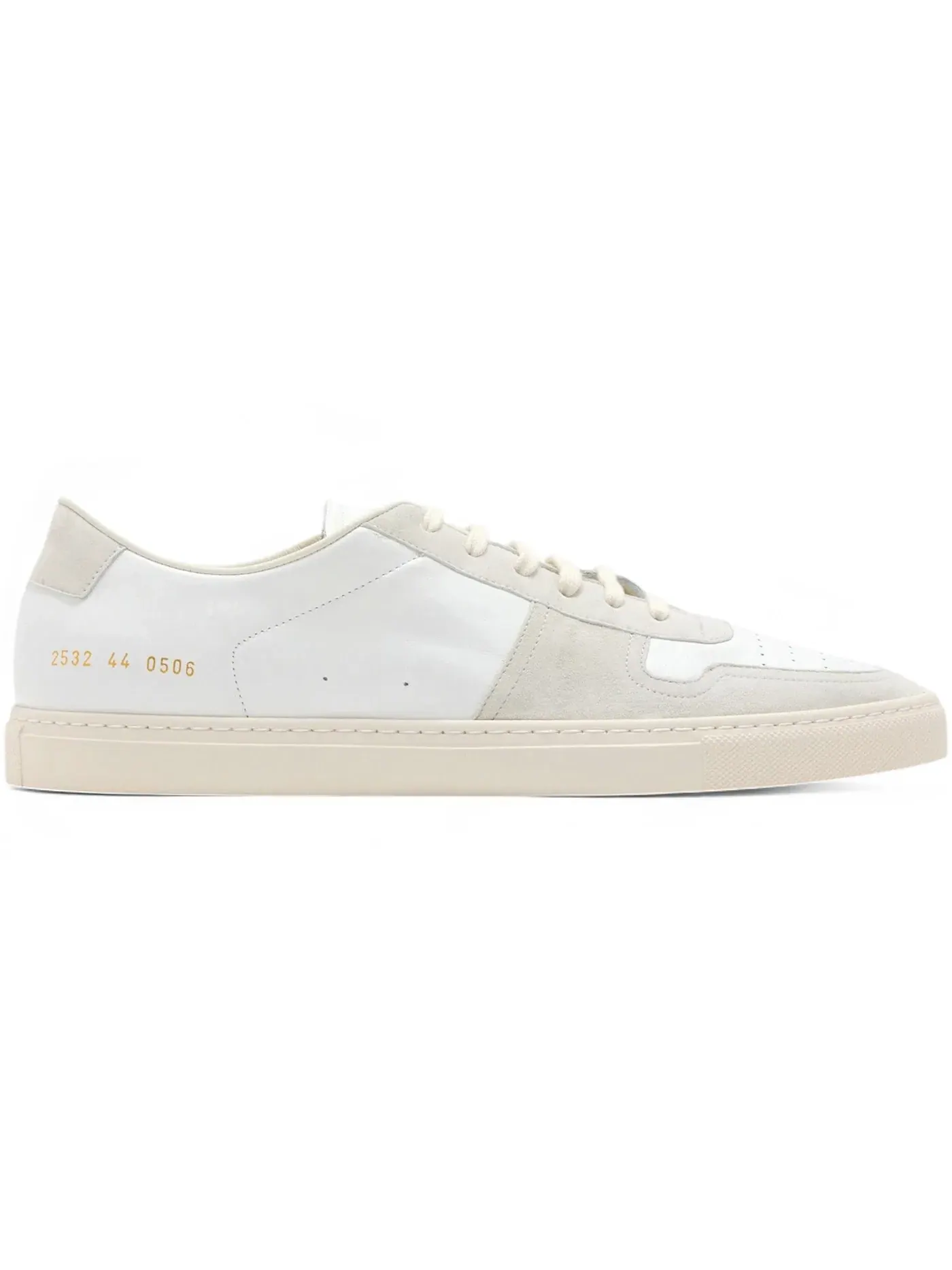 Мужские кроссовки с кожаным и замшевым верхом Common Projects BBall Low — изображение 1 из 1, белый