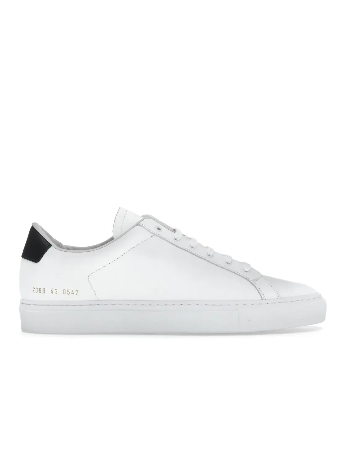 Мужские кроссовки с низким профилем Common Projects Retro Classic Low — изображение 1 из 4, белый/черный